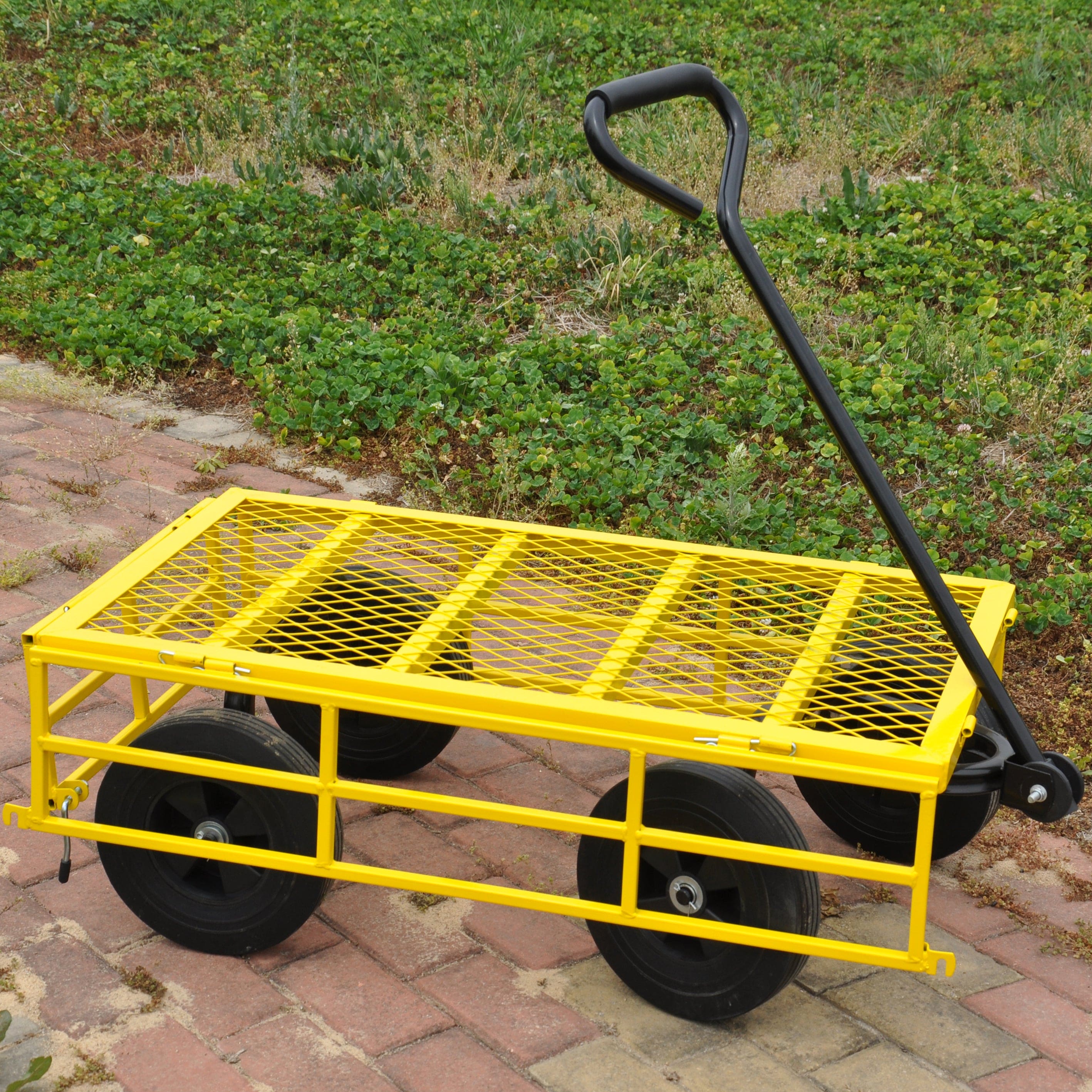Tools cart Wagon Cart Garden cart trucks make it easier to transport firewood  Yellow