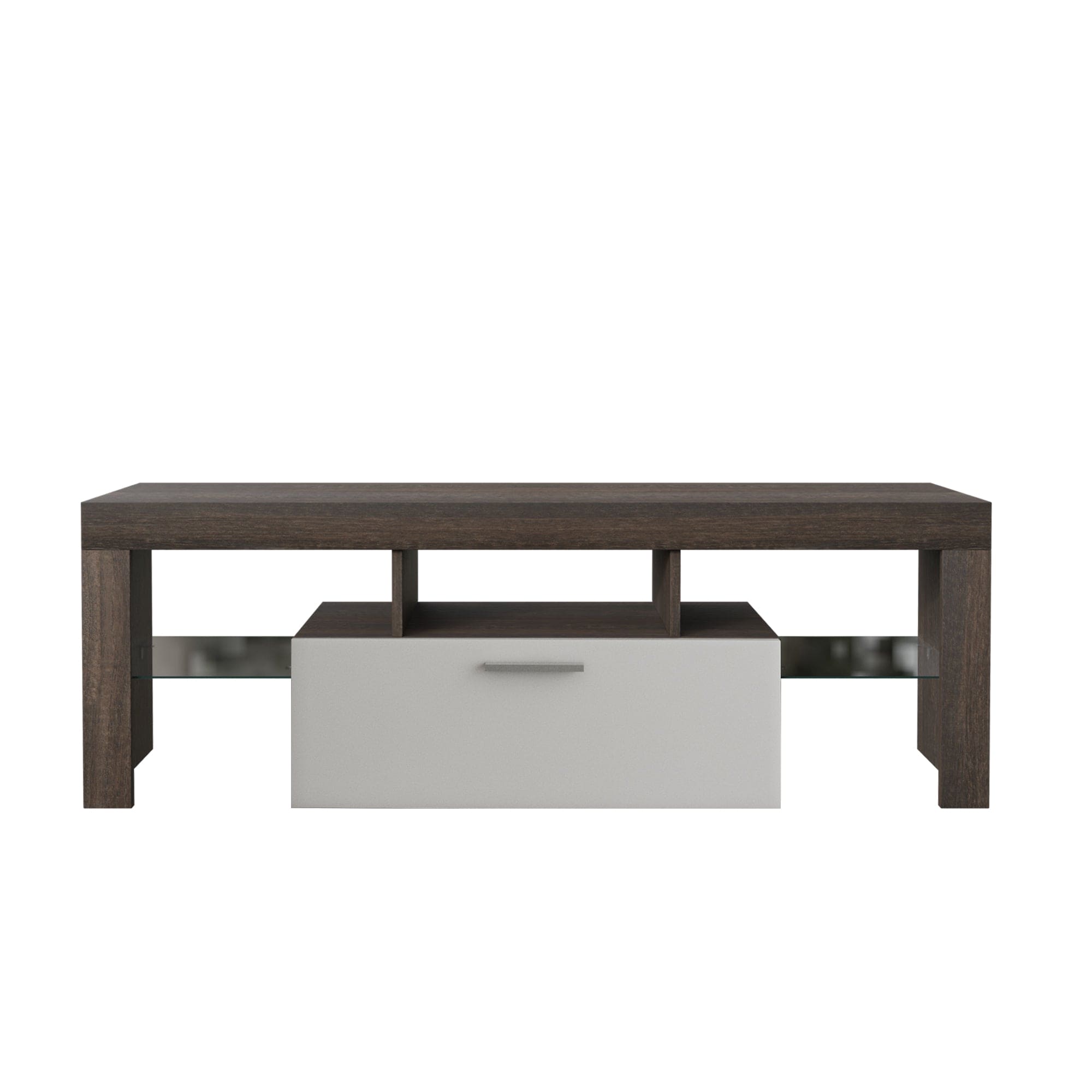 Modern TV stand  Brown + white TV bracket