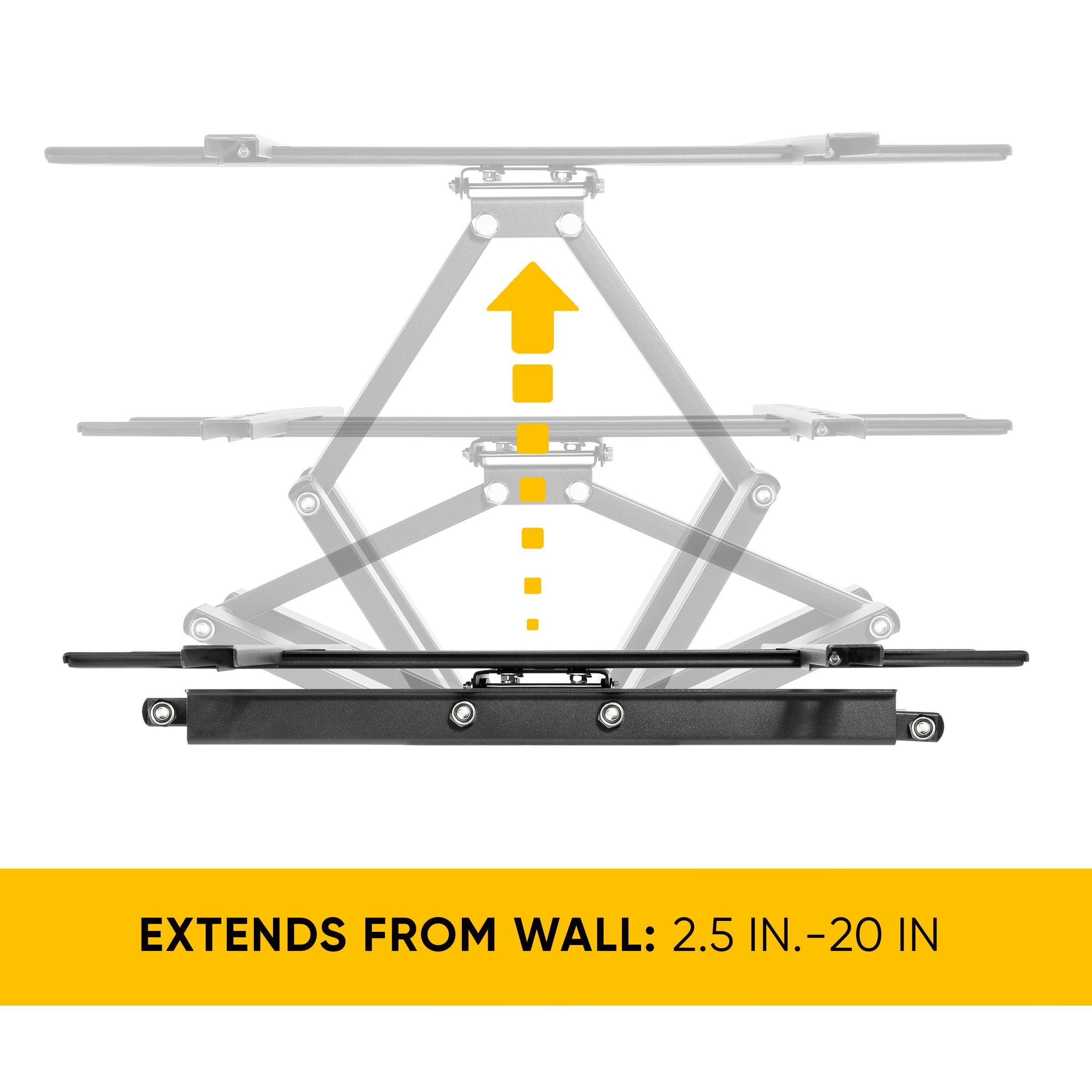 Atlantic Full Motion Outdoor TV mount for 37-80"