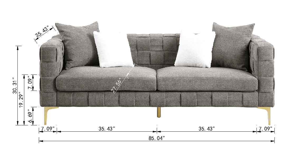 Deepth 35",  length 85"  weave sofa ,contemporary new concept sofa.handcrafted weave sofa. 3 seater