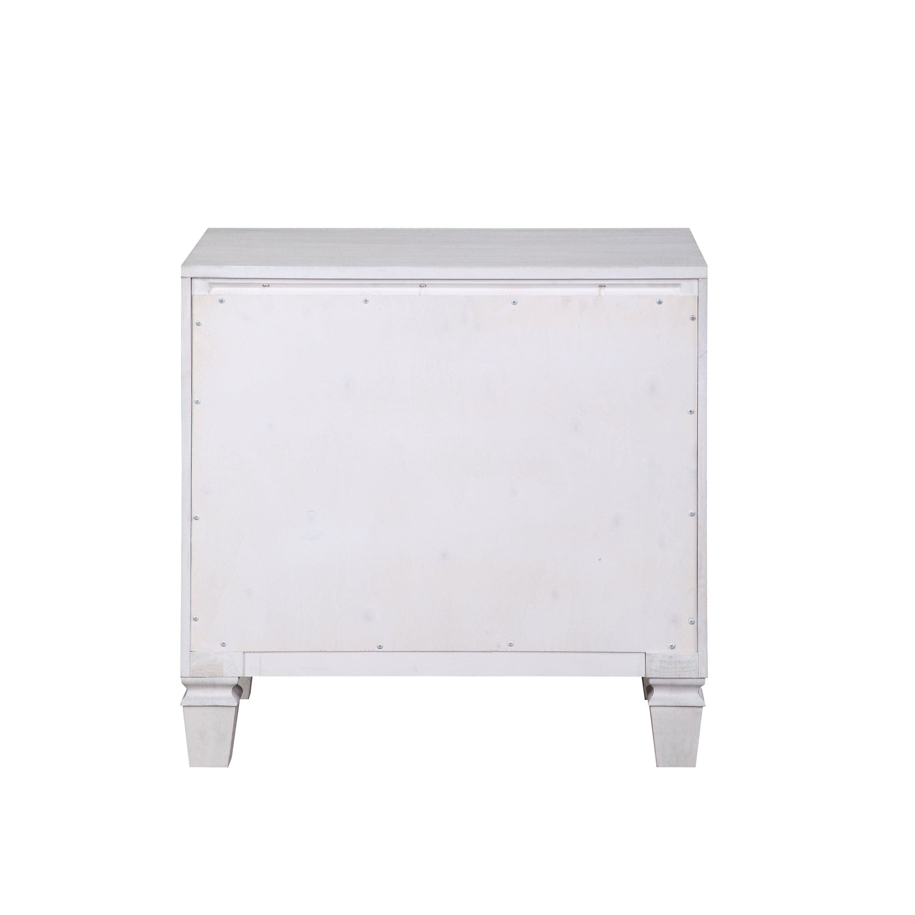 ACME Katia Nightstand in Rustic Gray & White Finish BD00661