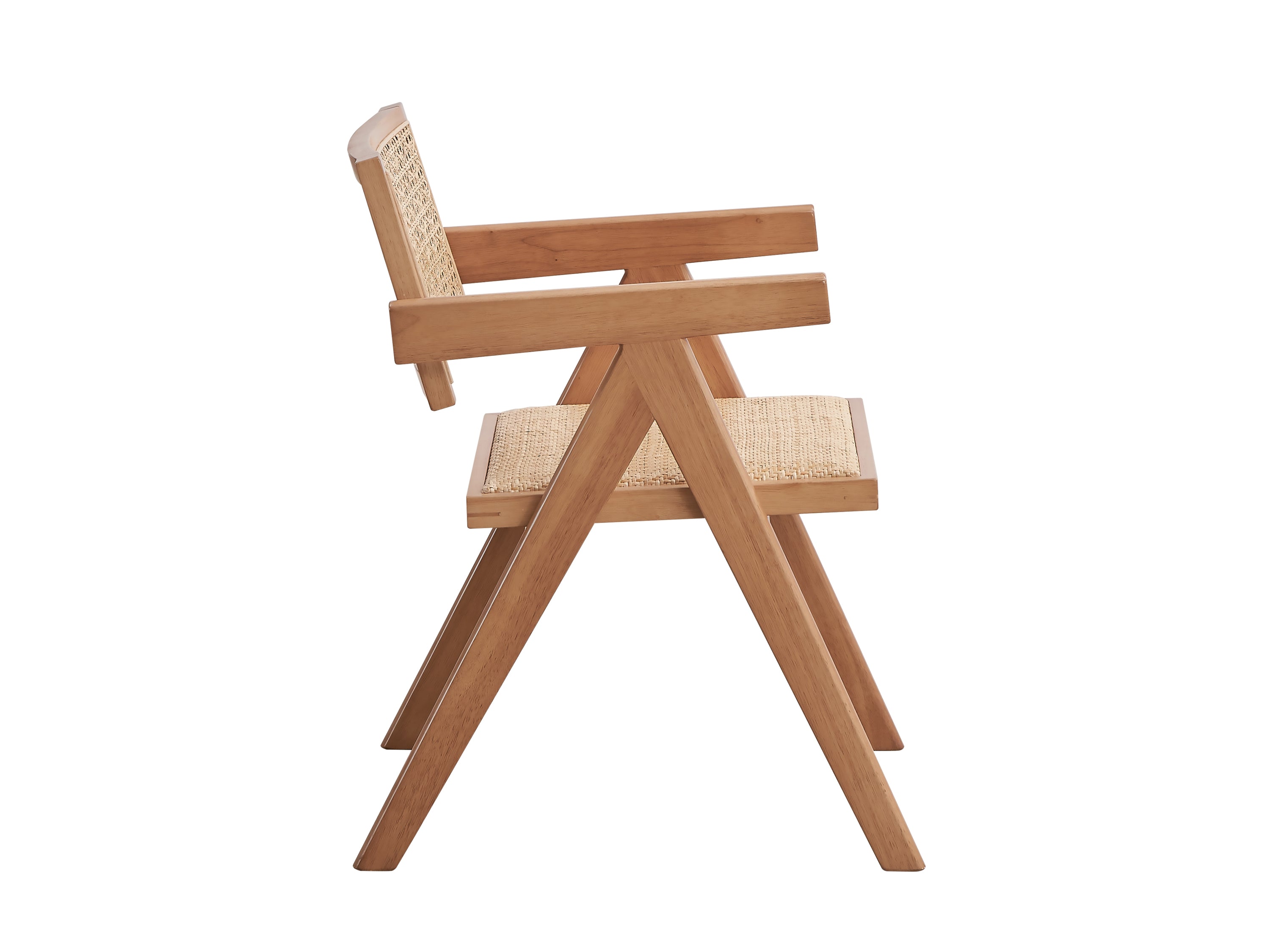 ACME Velentina Arm Chair (Set-2), Rattan & Natural Finish DN02373