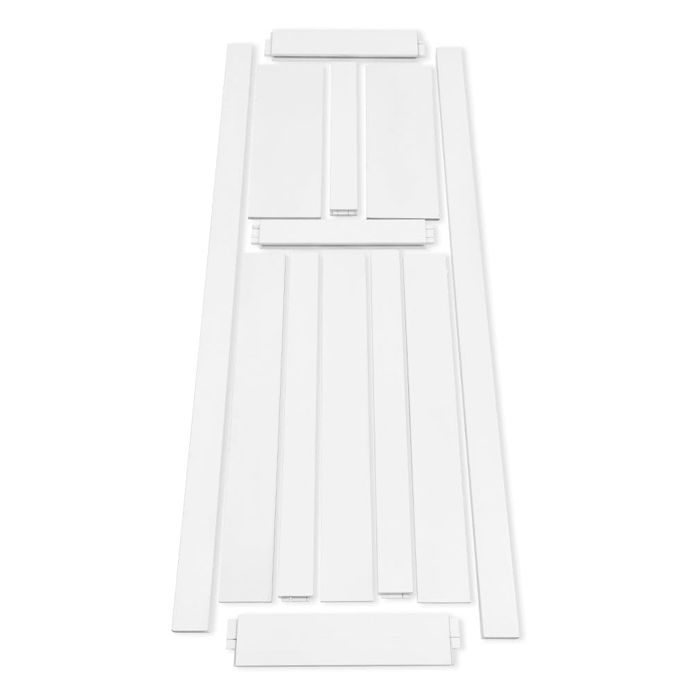 CRAZY ELF 24" x 80" Five Panel Wood Primed Standard Door Slab, DIY Unfinished Solid Wood Paneled Door, Interior Single Door Slab, Pre-Drilled Ready to Assemble