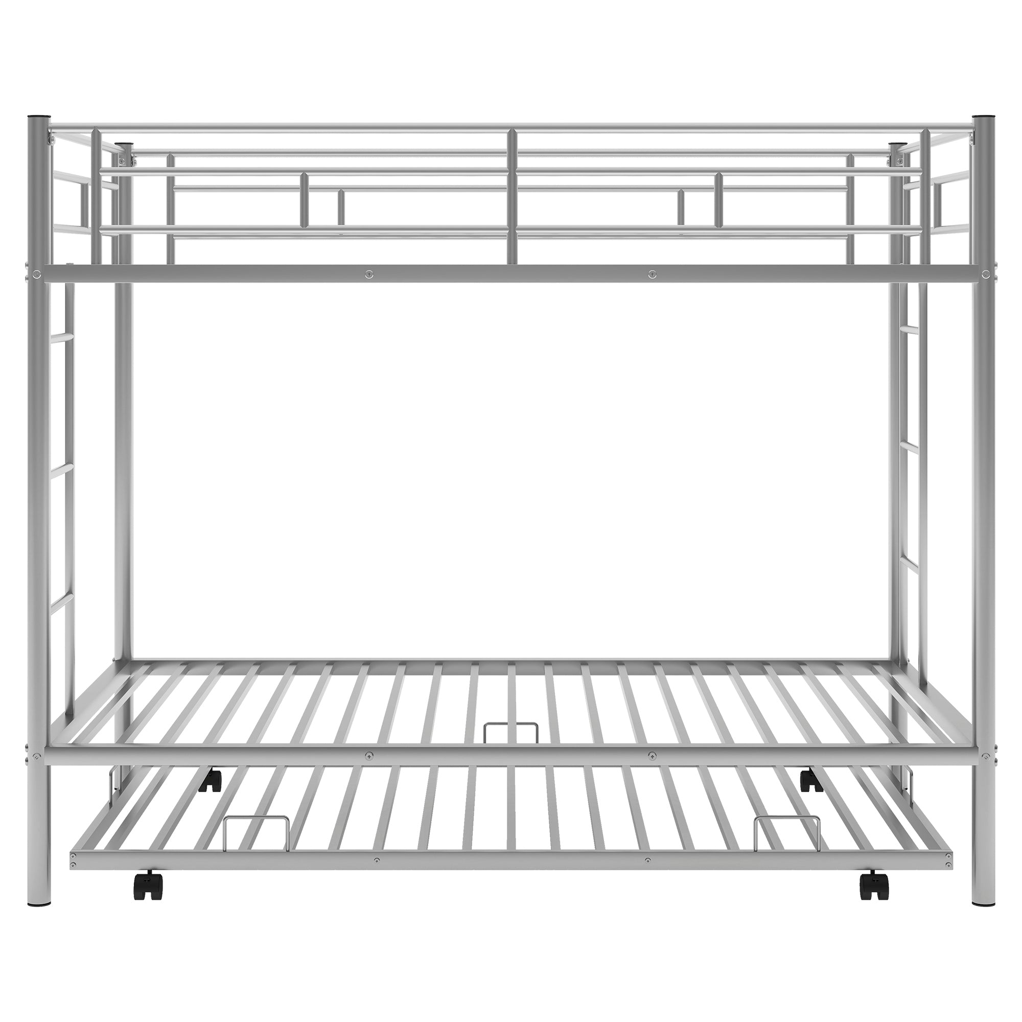 Twin over Twin Bunk Bed with Trundle, Silver(OLD SKU:MF192387AAN)