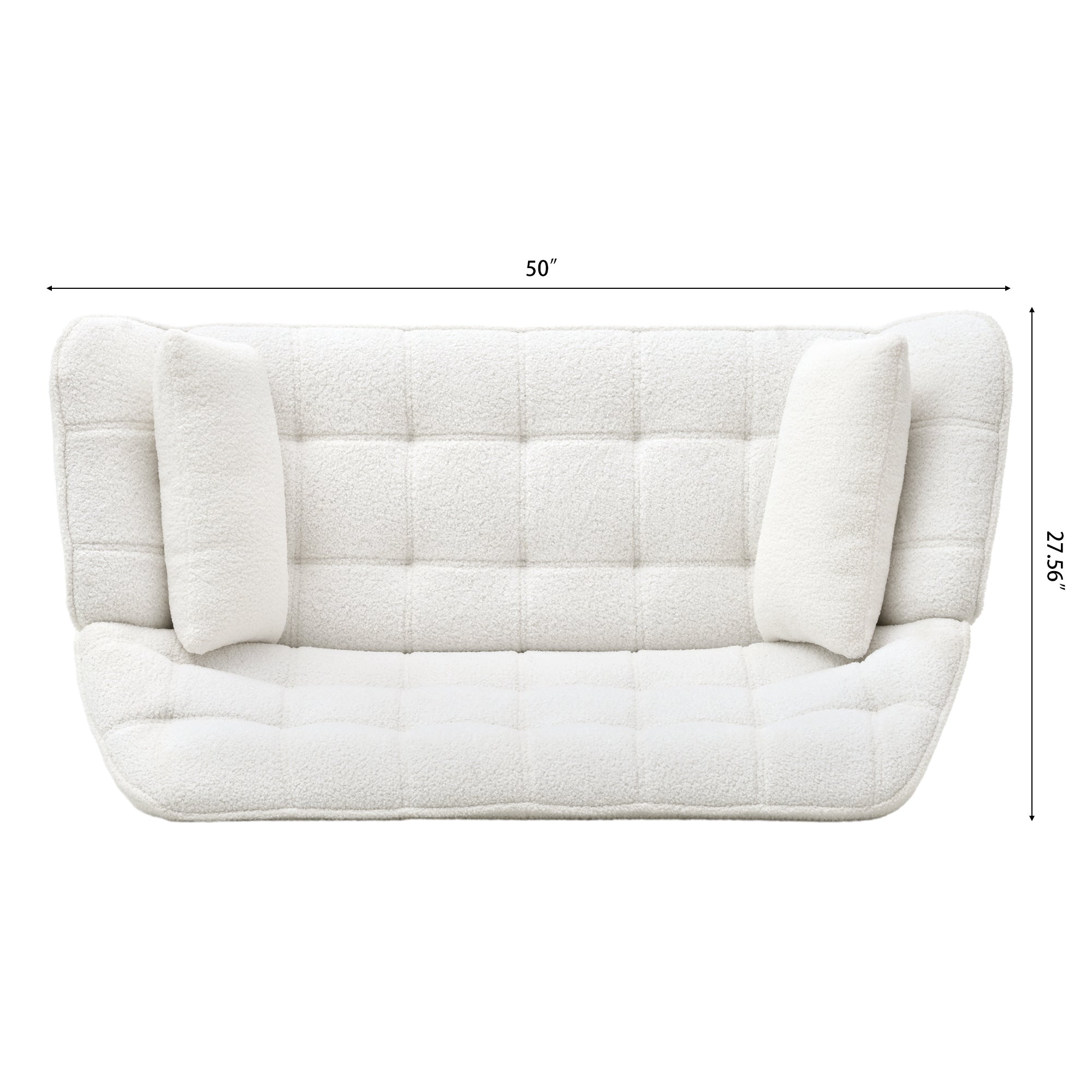 50 "width Loveseat sofa - Ergonomic with pillow