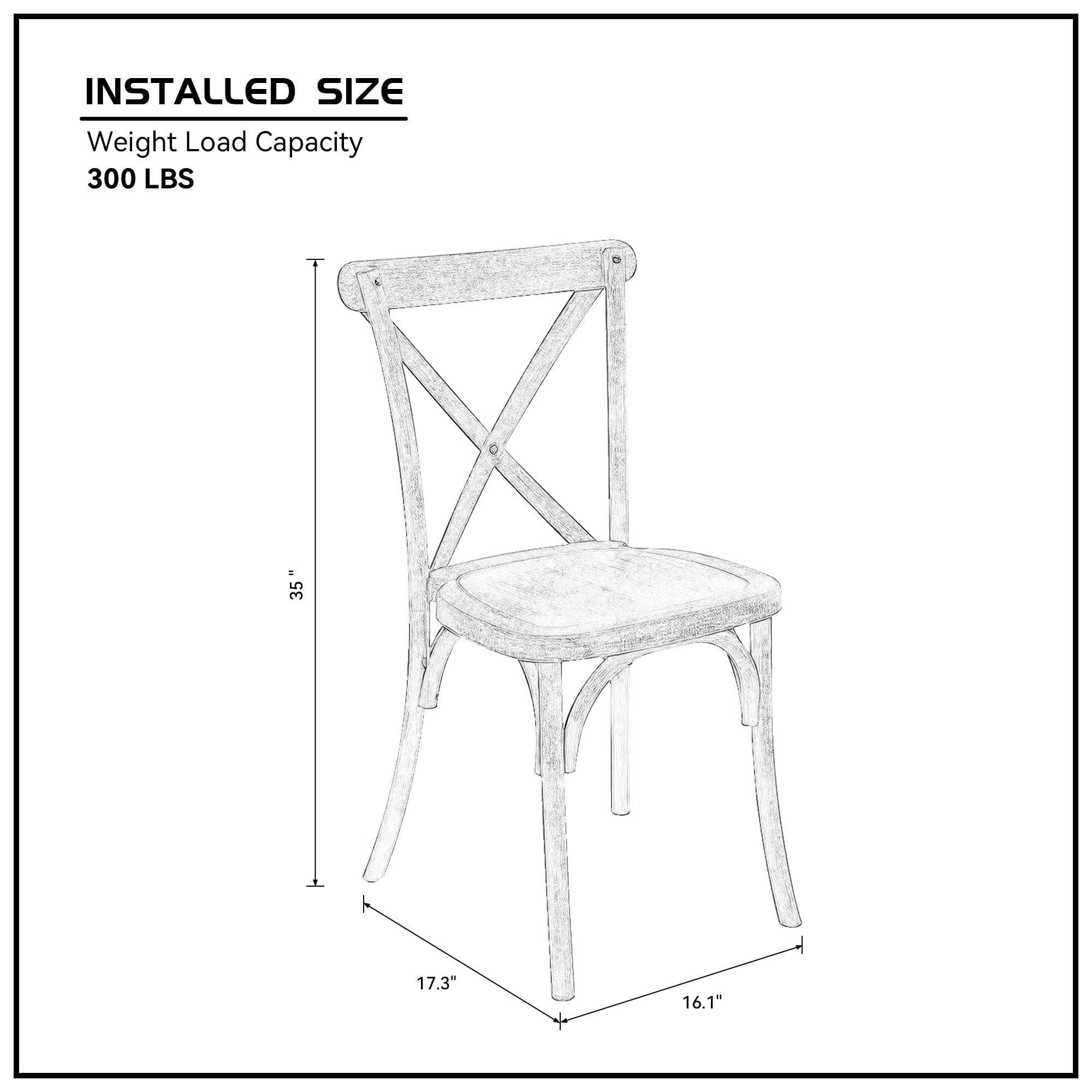 4-Pack Resin X-Back Chair,  Mid Century Chair Modern Farmhouse Cross Back Chair for Kitchen ,Lime Wash