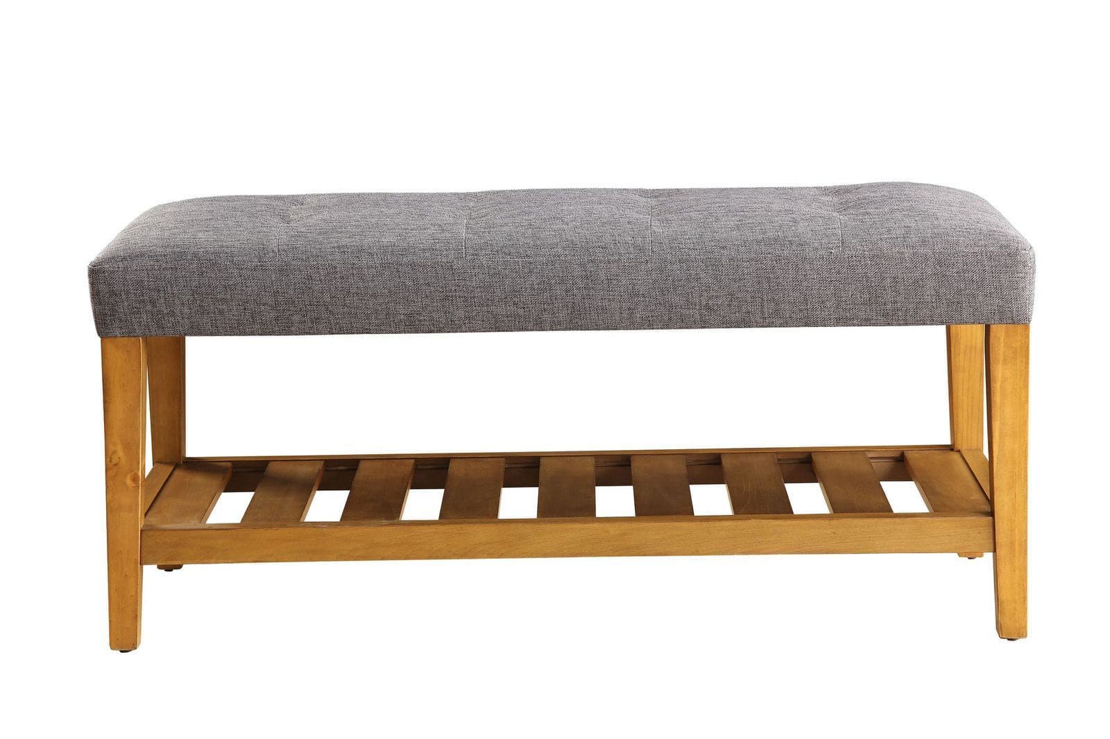 ACME Charla Bench in Gray & Oak 96686