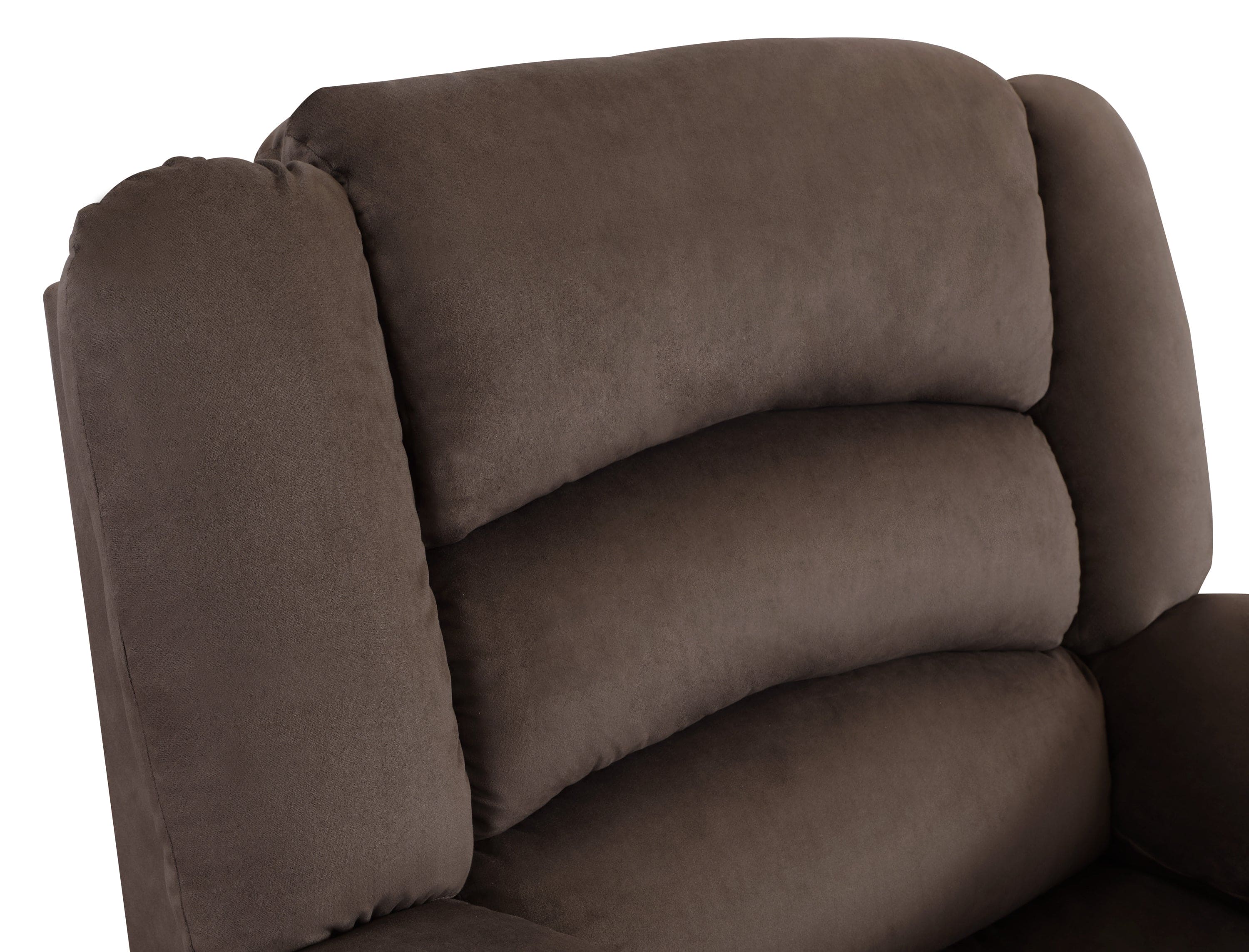 Global United Transitional Microfiber Fabric Recliner Chair