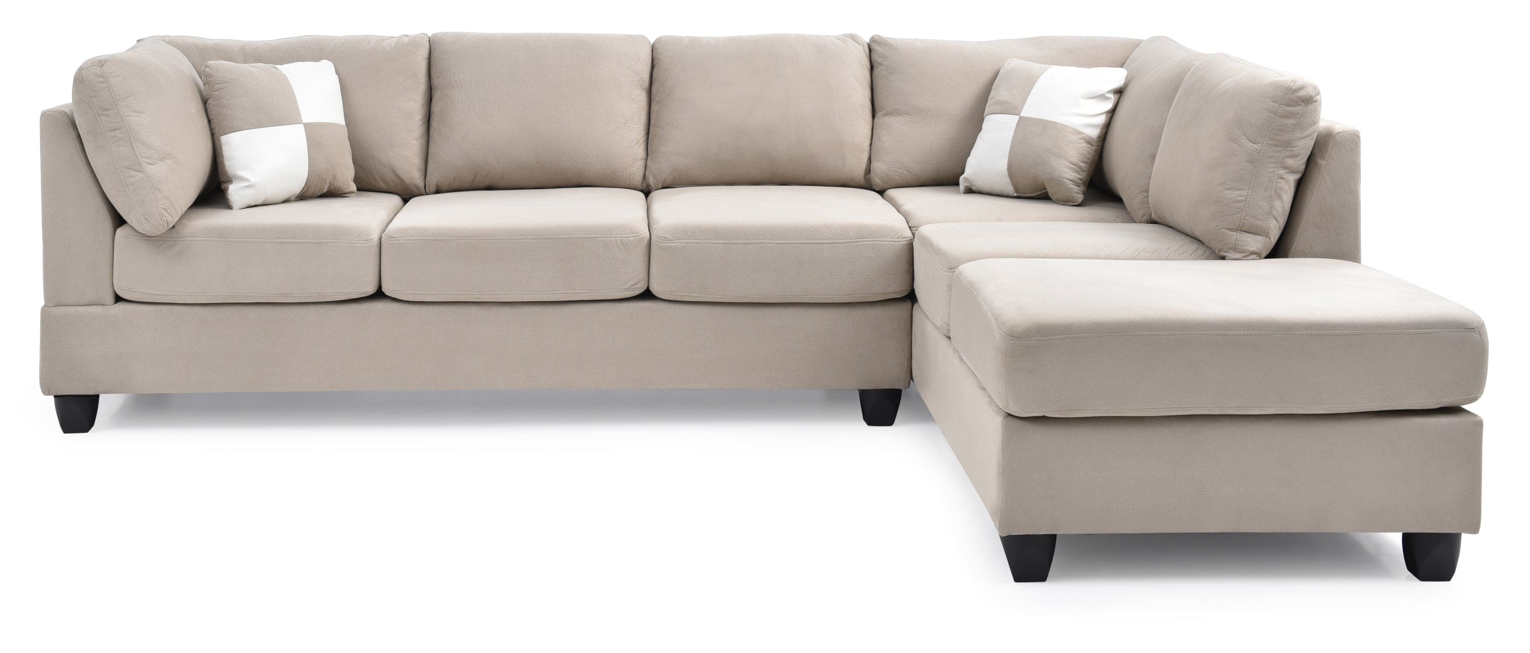 Glory Furniture Malone G631B-SC Sectional ( 3 Boxes) , White