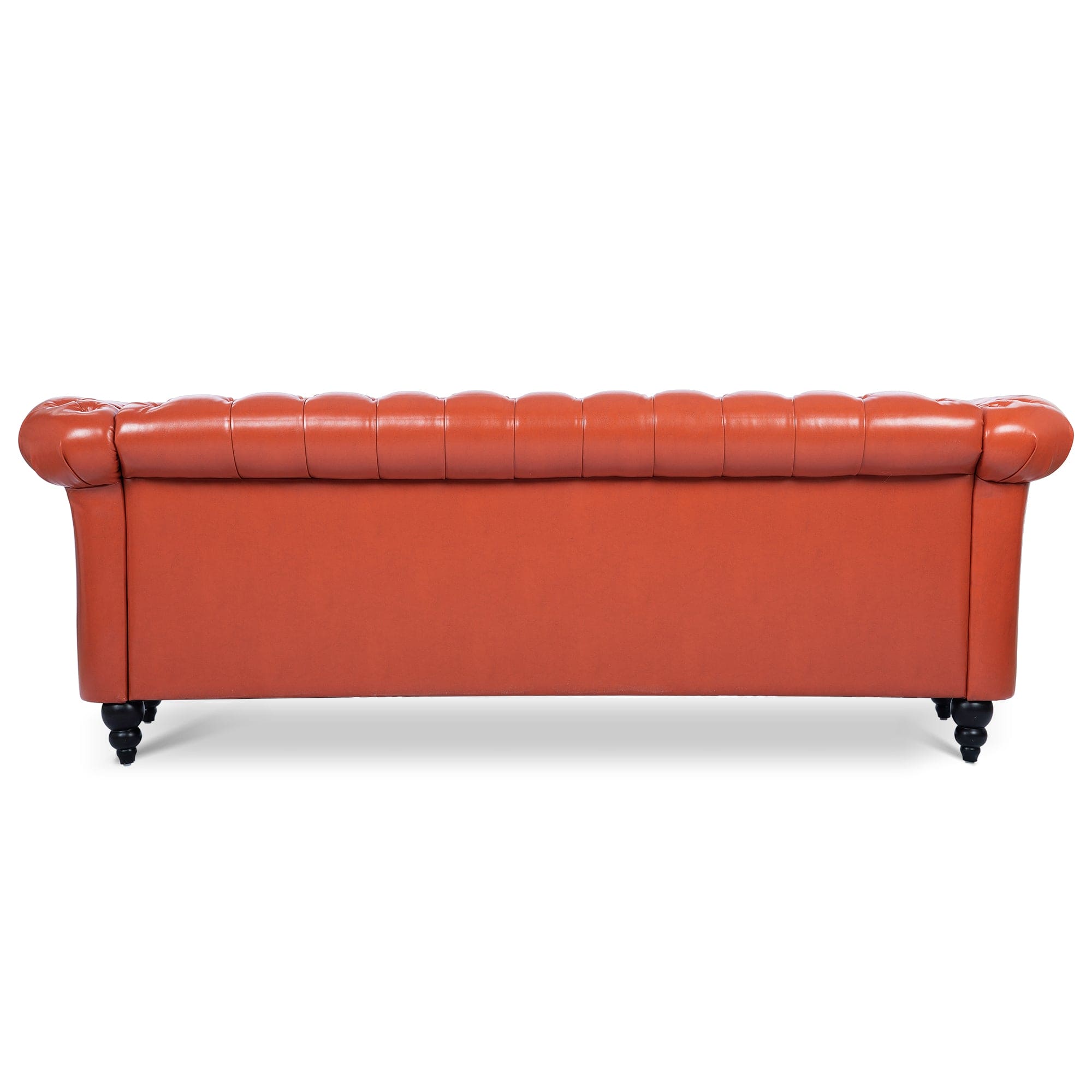 84.65" Rolled Arm Chesterfield 3 Seater Sofa