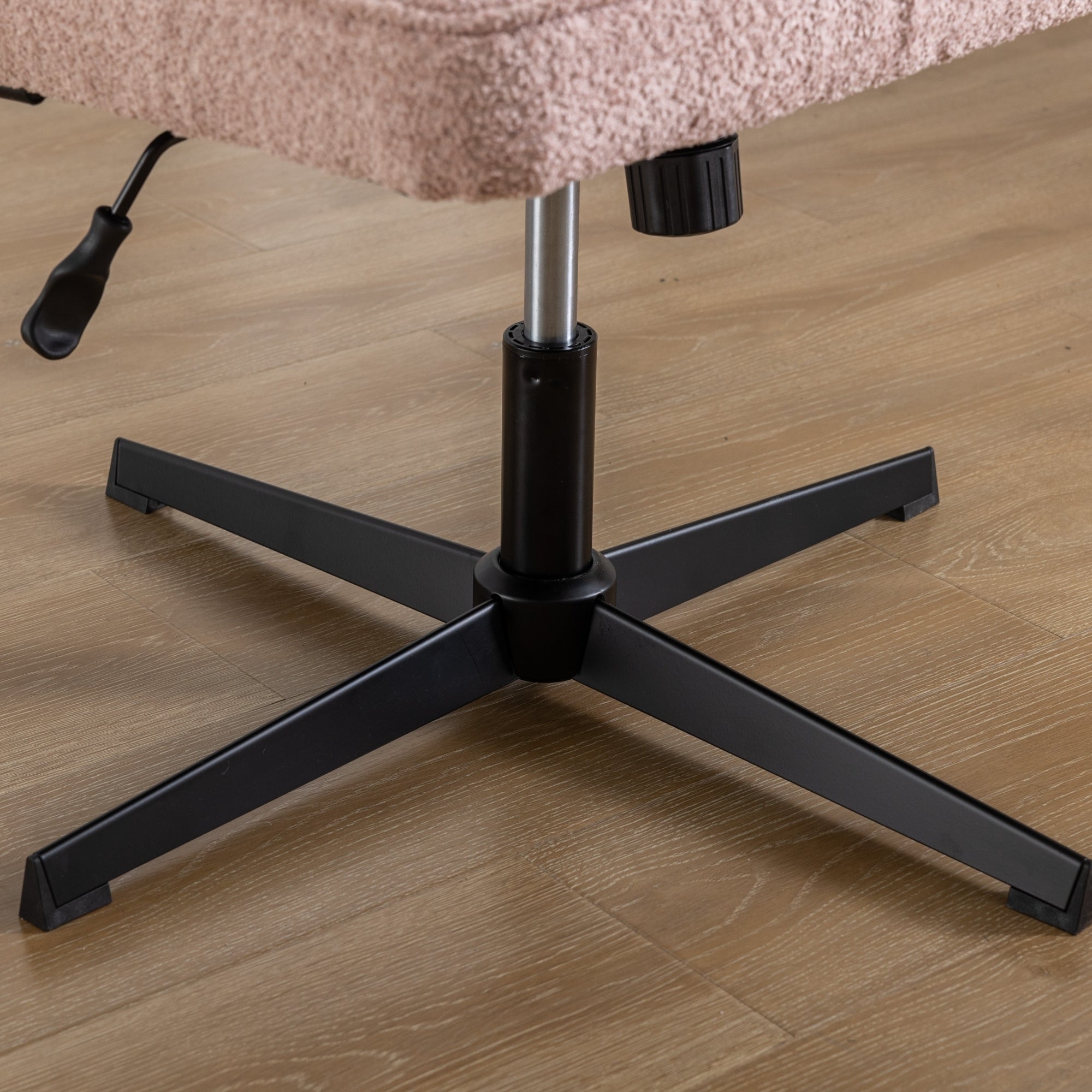 Armless Office Desk Chair No Wheels