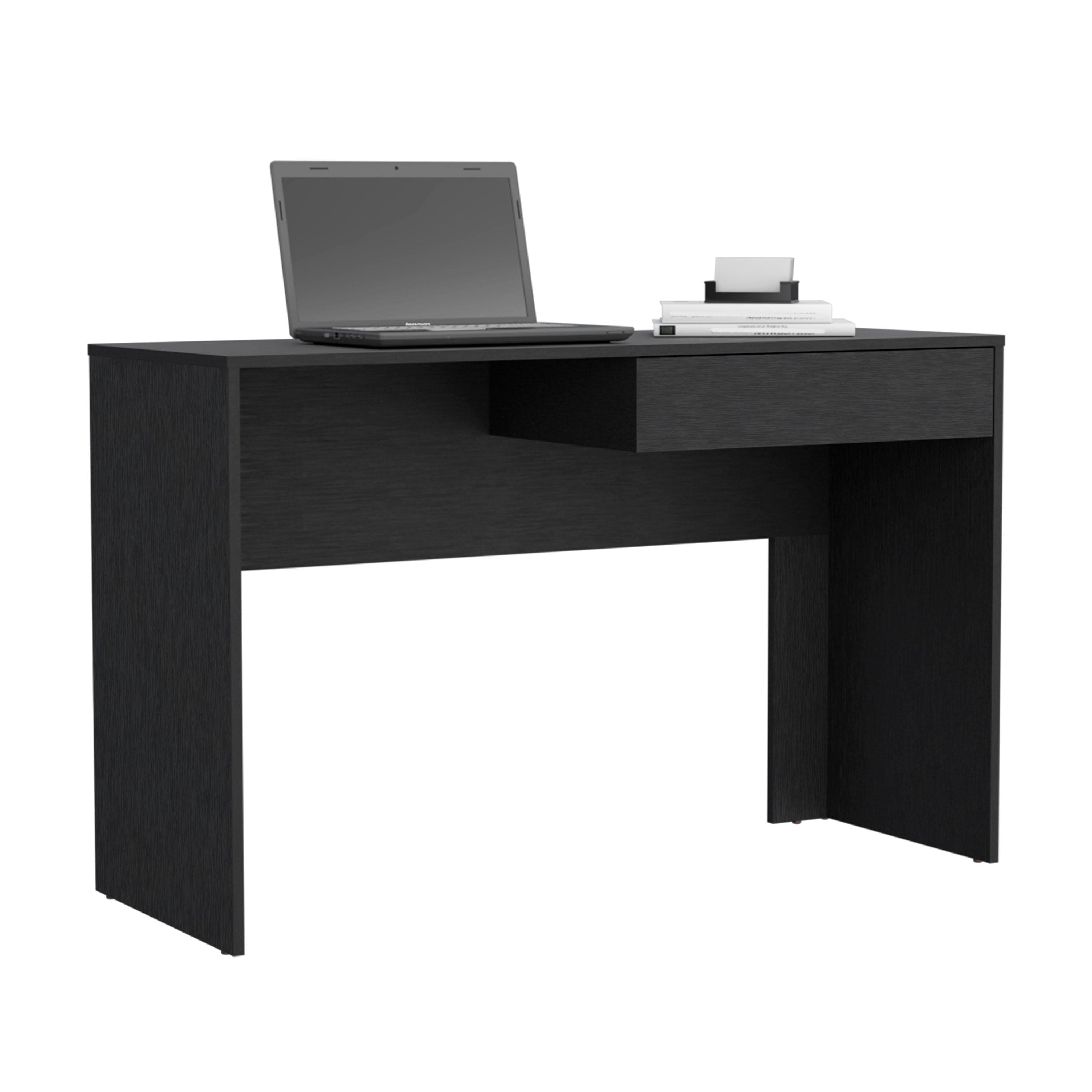 Computer Desk Harrisburg, One Drawer, Black Wengue Finish