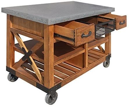 ACME Kailey Kitchen Cart, Antique Oak 98182