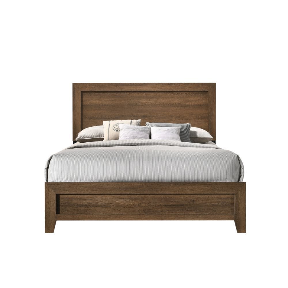 ACME Miquell Eastern King Bed, Oak 28047EK