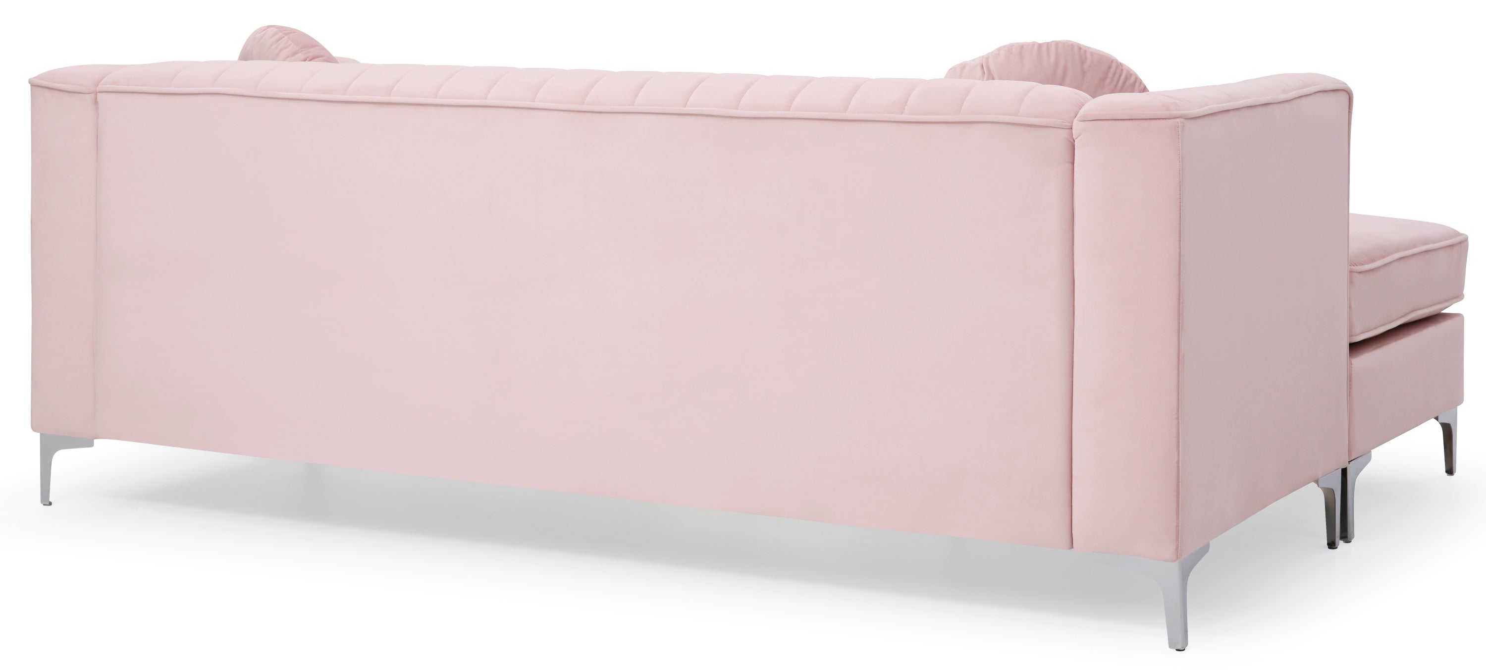 Glory Furniture Delray G794B-SC Sofa Chaise (  3 Boxes) , PINK