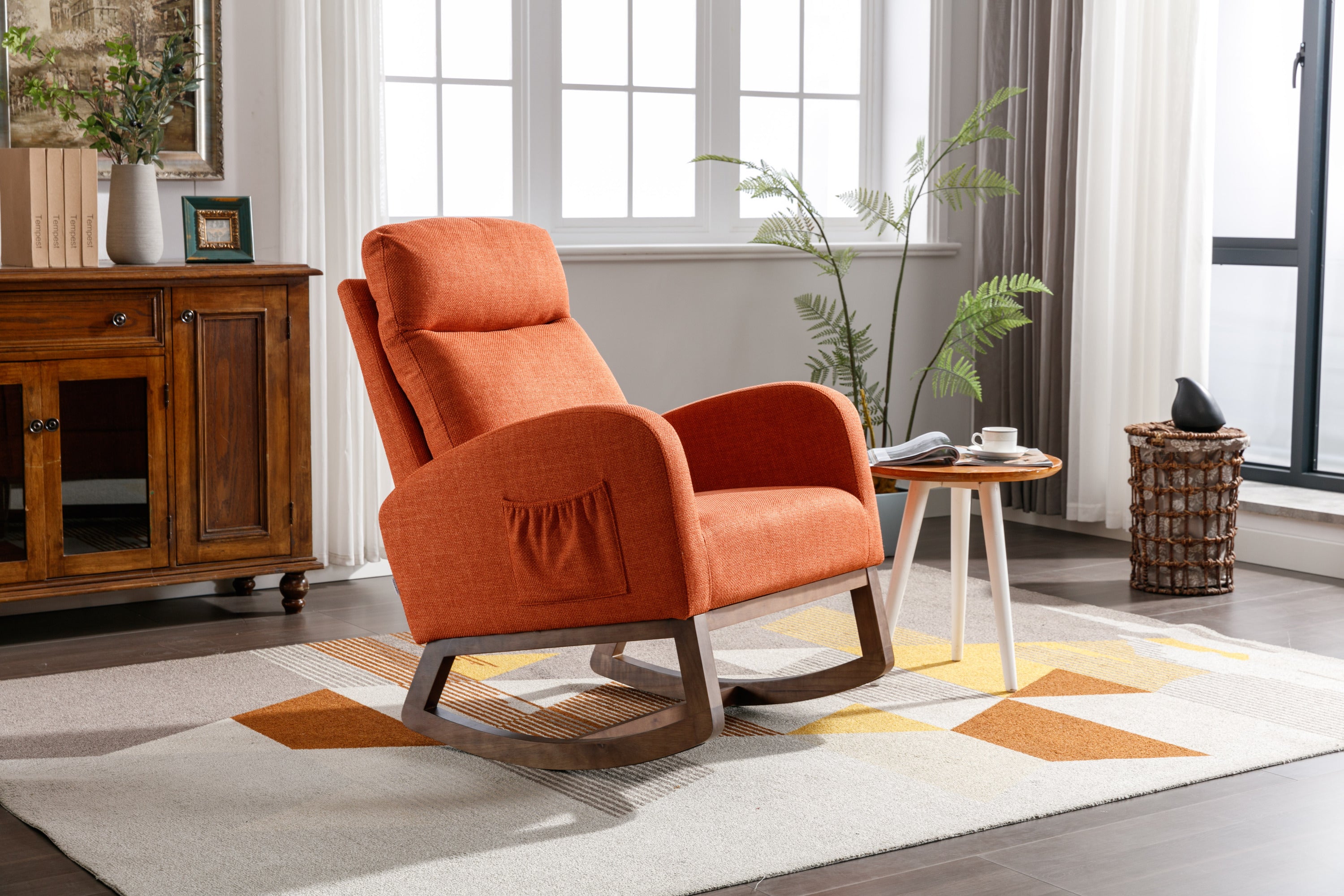 COOLMORE  living  room Comfortable  rocking chair  living room chair