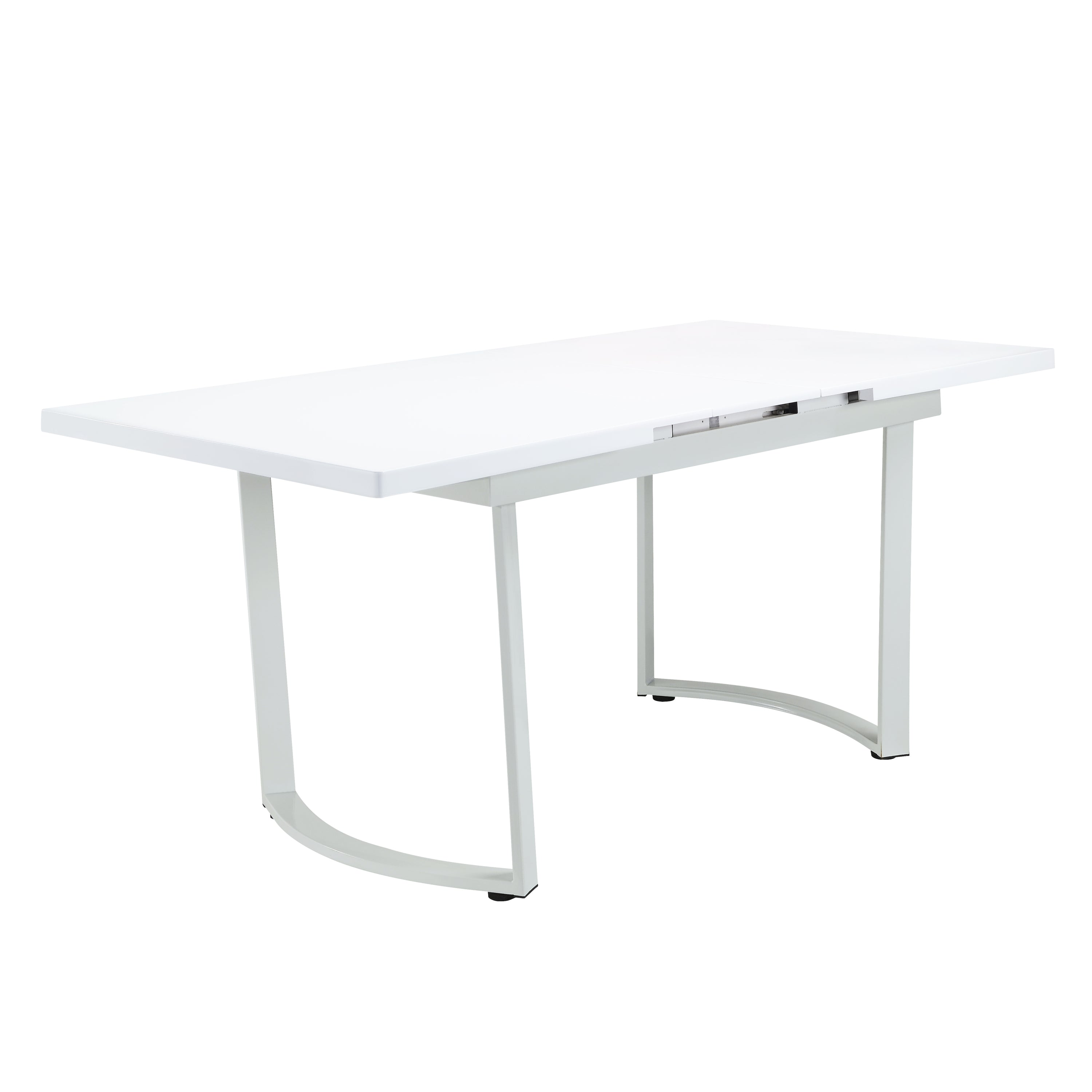 ACME Palton Dining Table, High Gloss White Finish DN00732