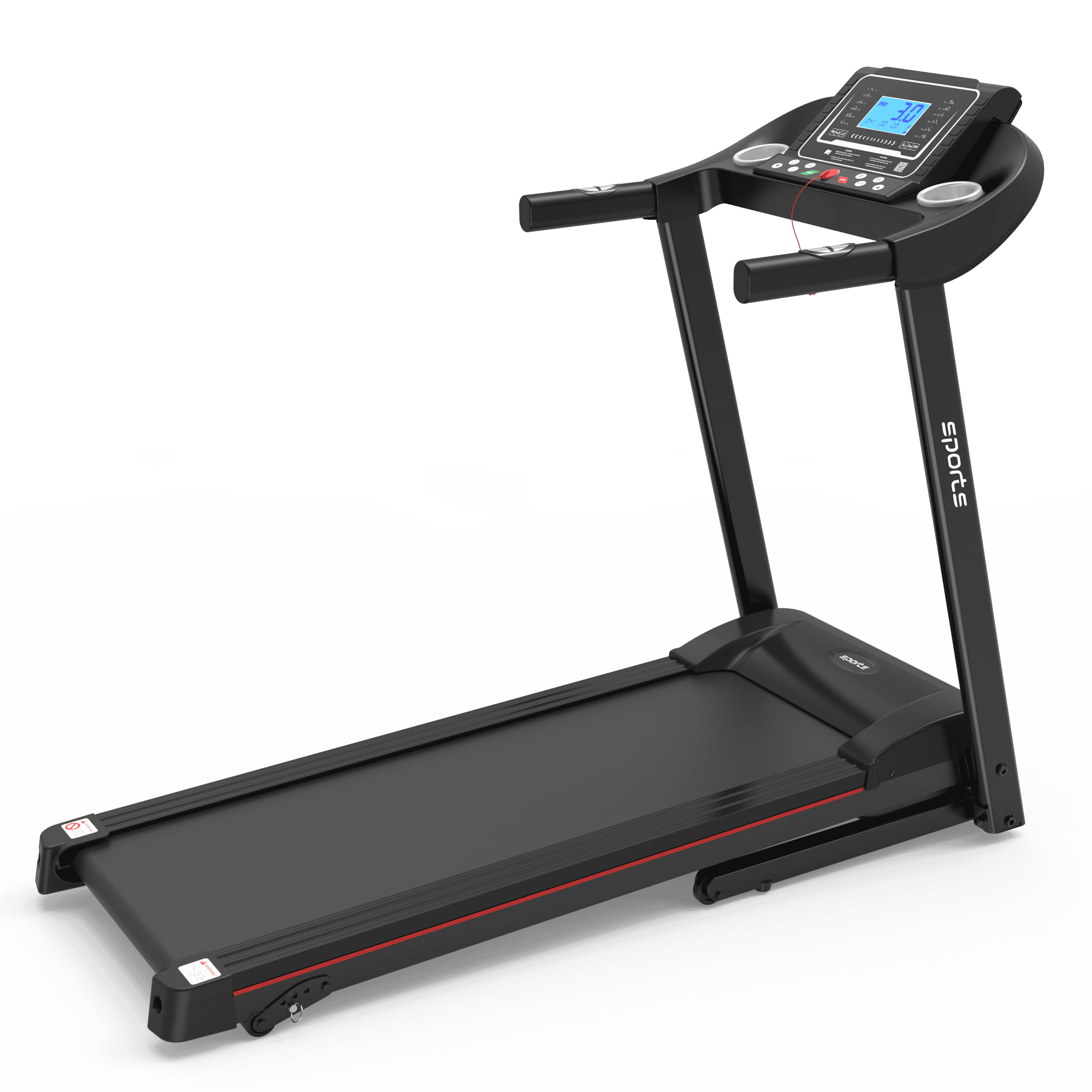 Fitshow App Home Foldable Treadmill with Incline, Folding Treadmill for Home Workout, Electric Walking Treadmill Machine 5" LCD Screen 250 LB Capacity Bluetooth Music