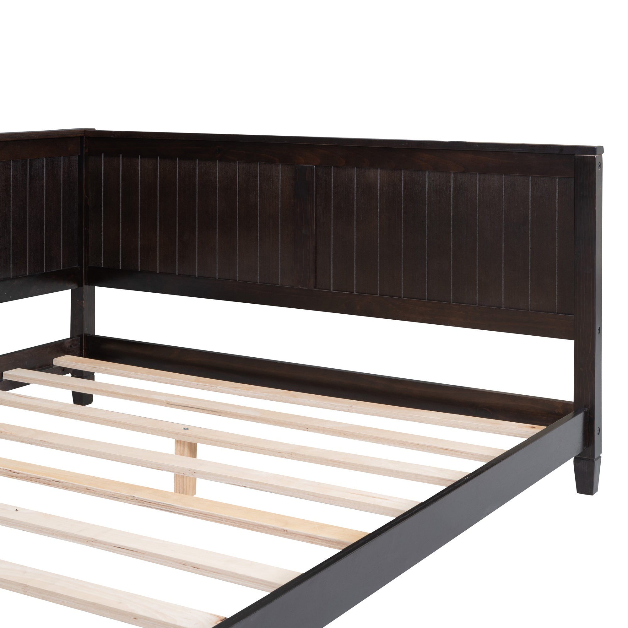 Full Size Wood Daybed/Sofa Bed, Espresso