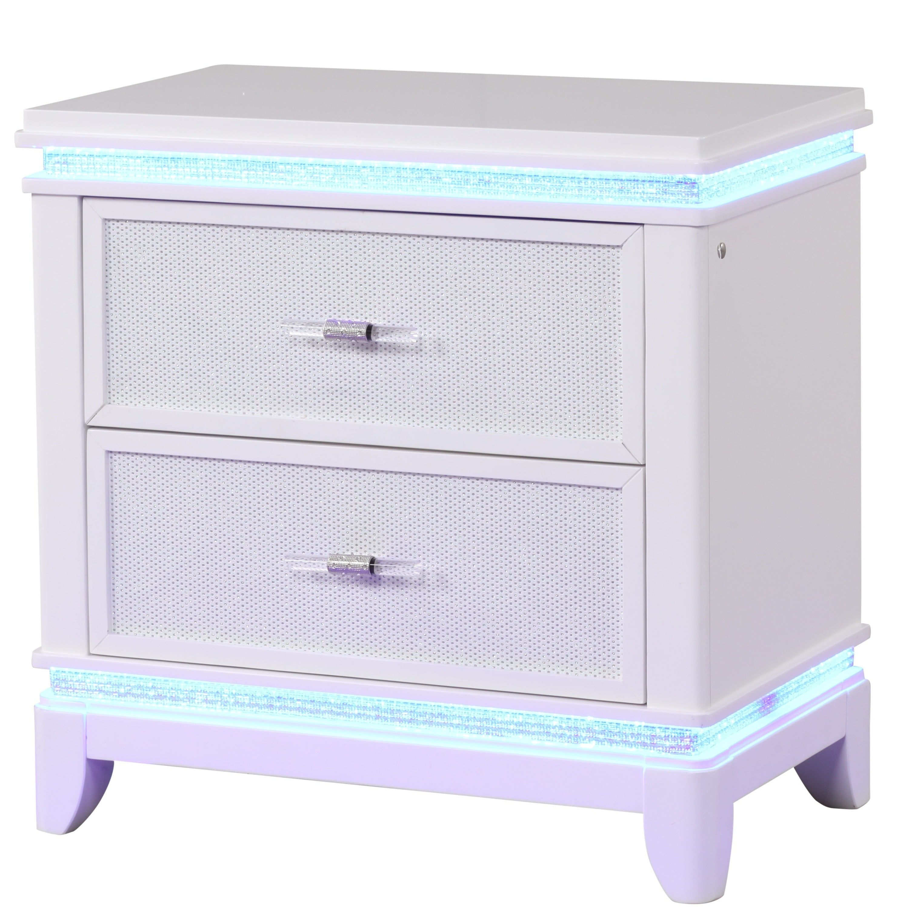 Opium Nightstand in Milky White