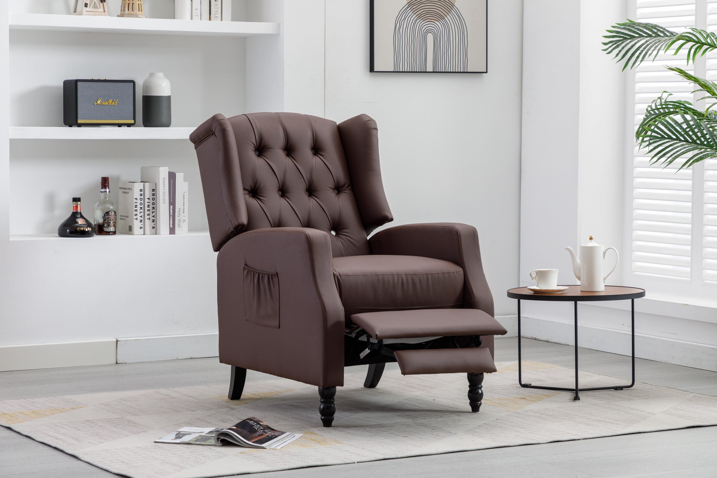 COOLMORE Modern Comfortable Upholstered leisure   chair / Recliner Chair for Living Room