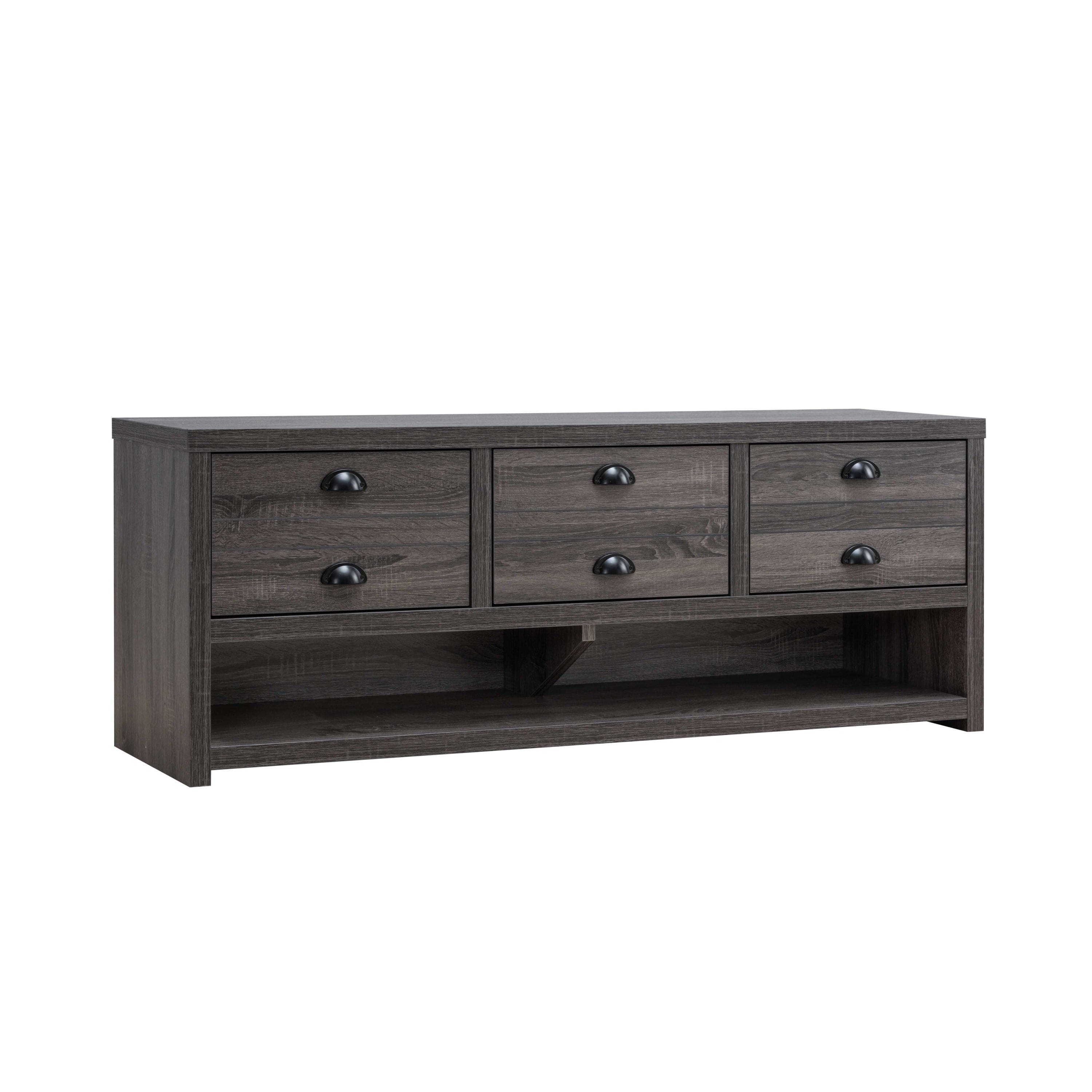 ID USA  212884TV TV Stand Distressed Grey