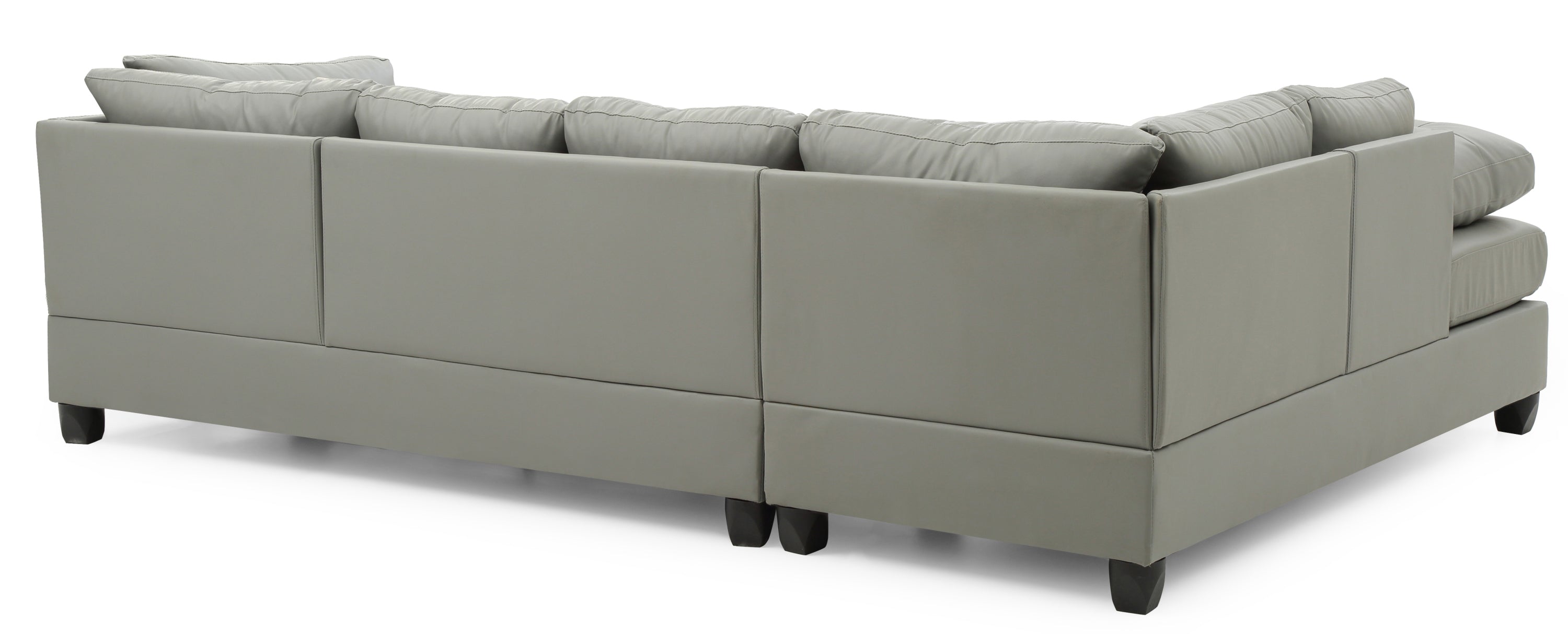 Glory Furniture Malone G642B-SC Sectional ( 3 Boxes) , GRAY