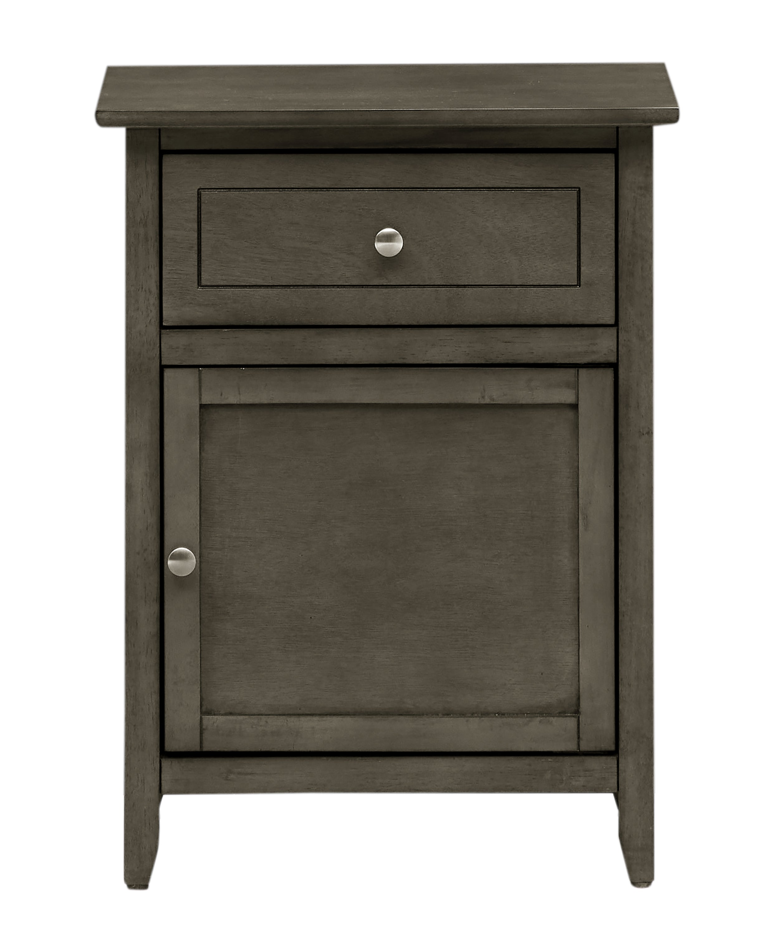 Glory Furniture Izzy G1411-N-05 1 Drawer /1 Door Nightstand , Gray