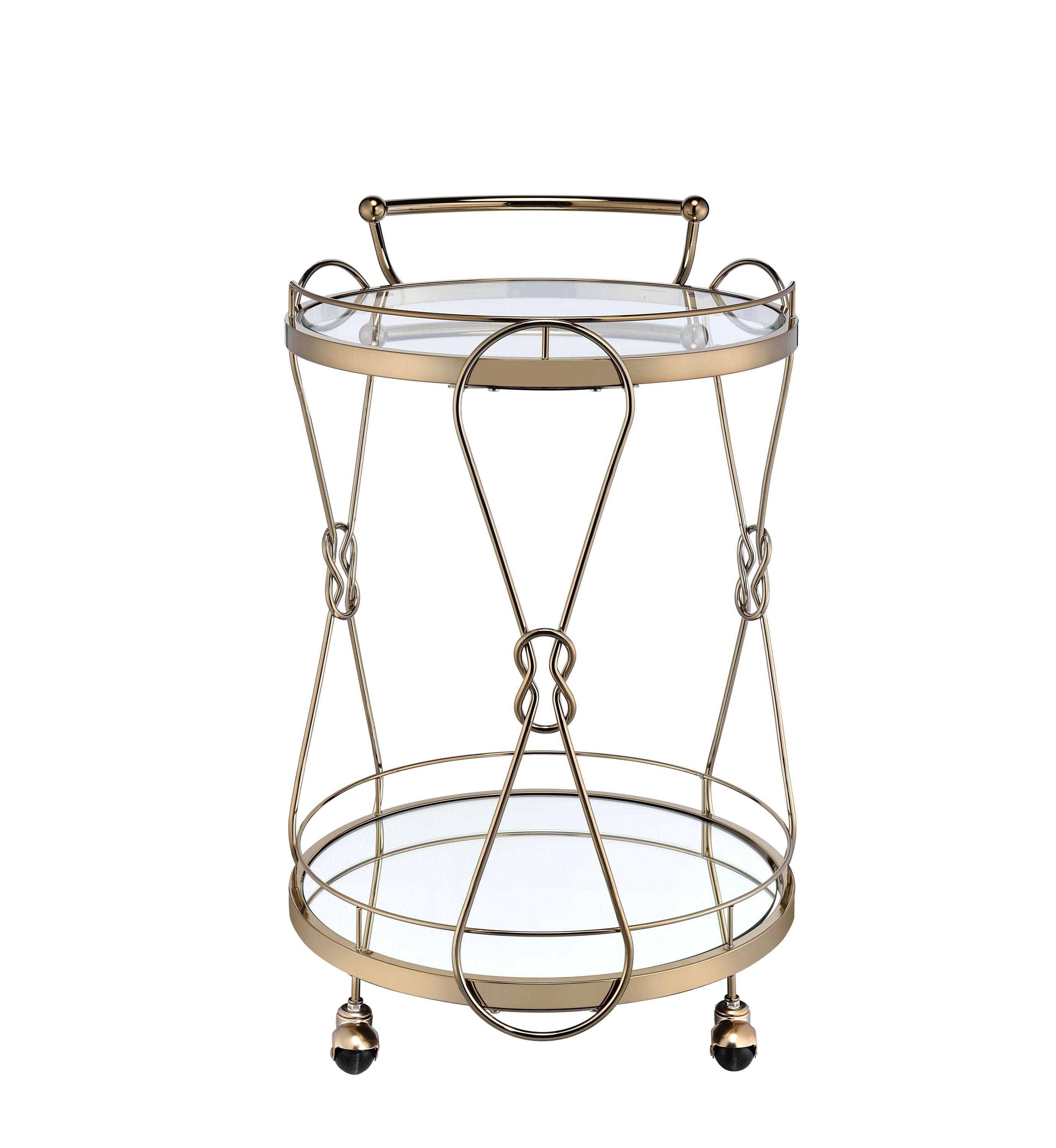 ACME Zekera Serving Cart, Champagne 98940