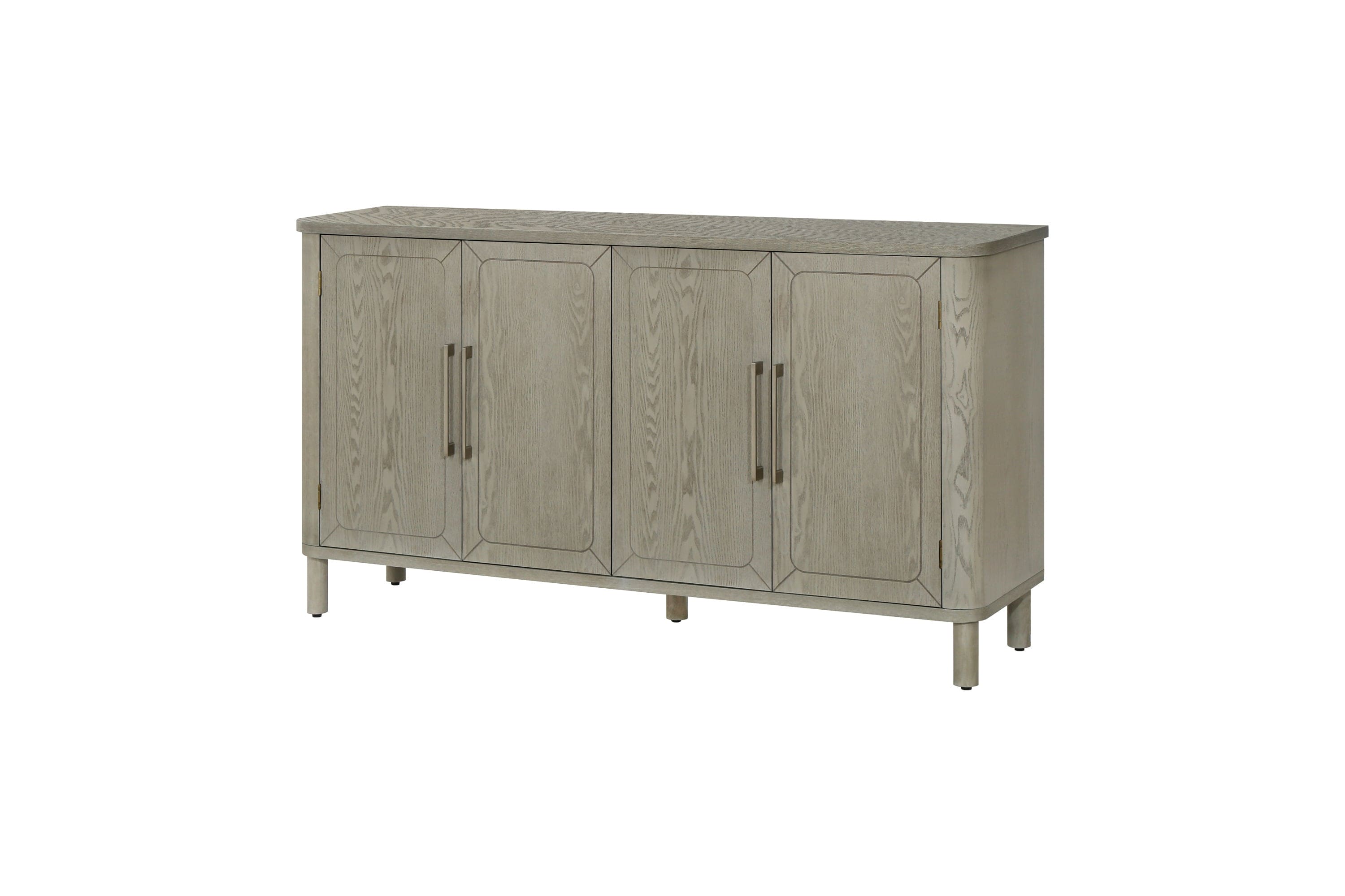 Four Door Storage Cabinet With Curved Countertop(GRAT)