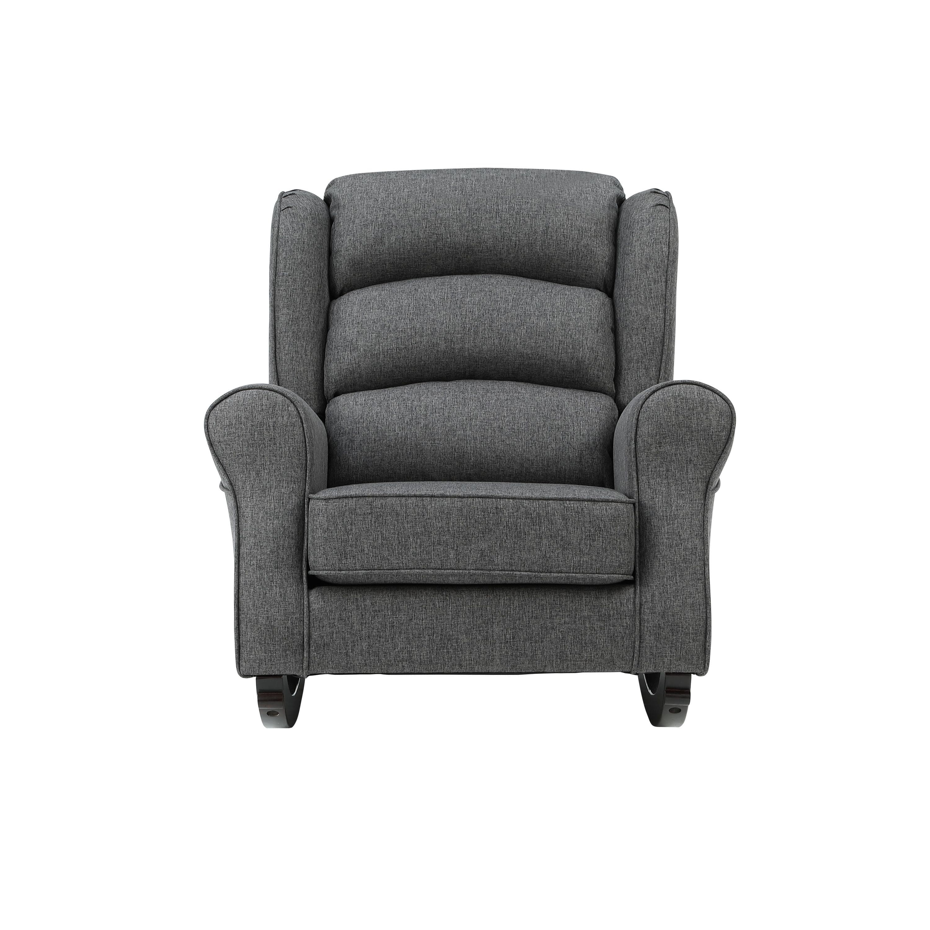 ACME Fabien Rocking Chair, Gray Fabric AC02183