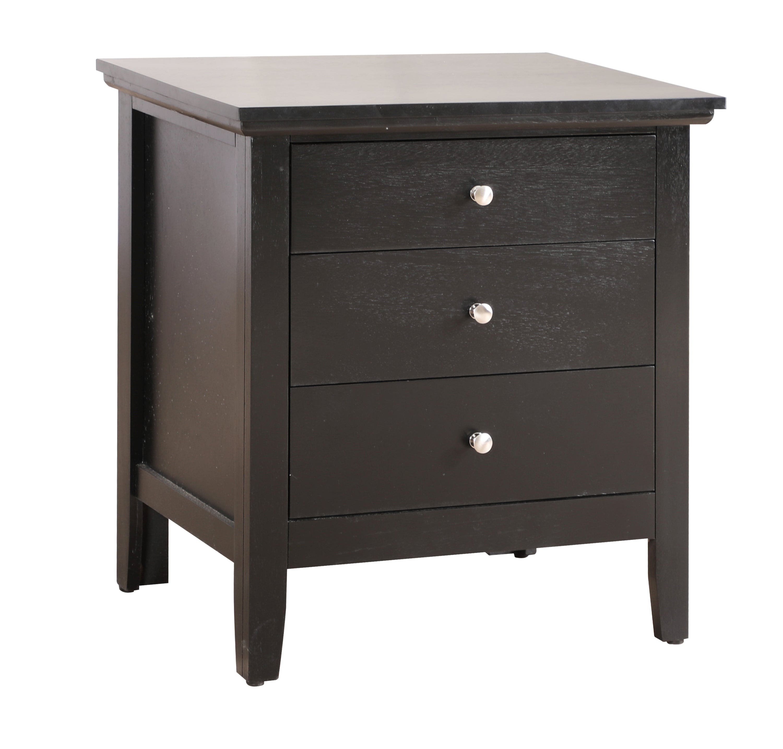 Glory Furniture Hammond G5450-N 3 Drawer Nightstand , Black