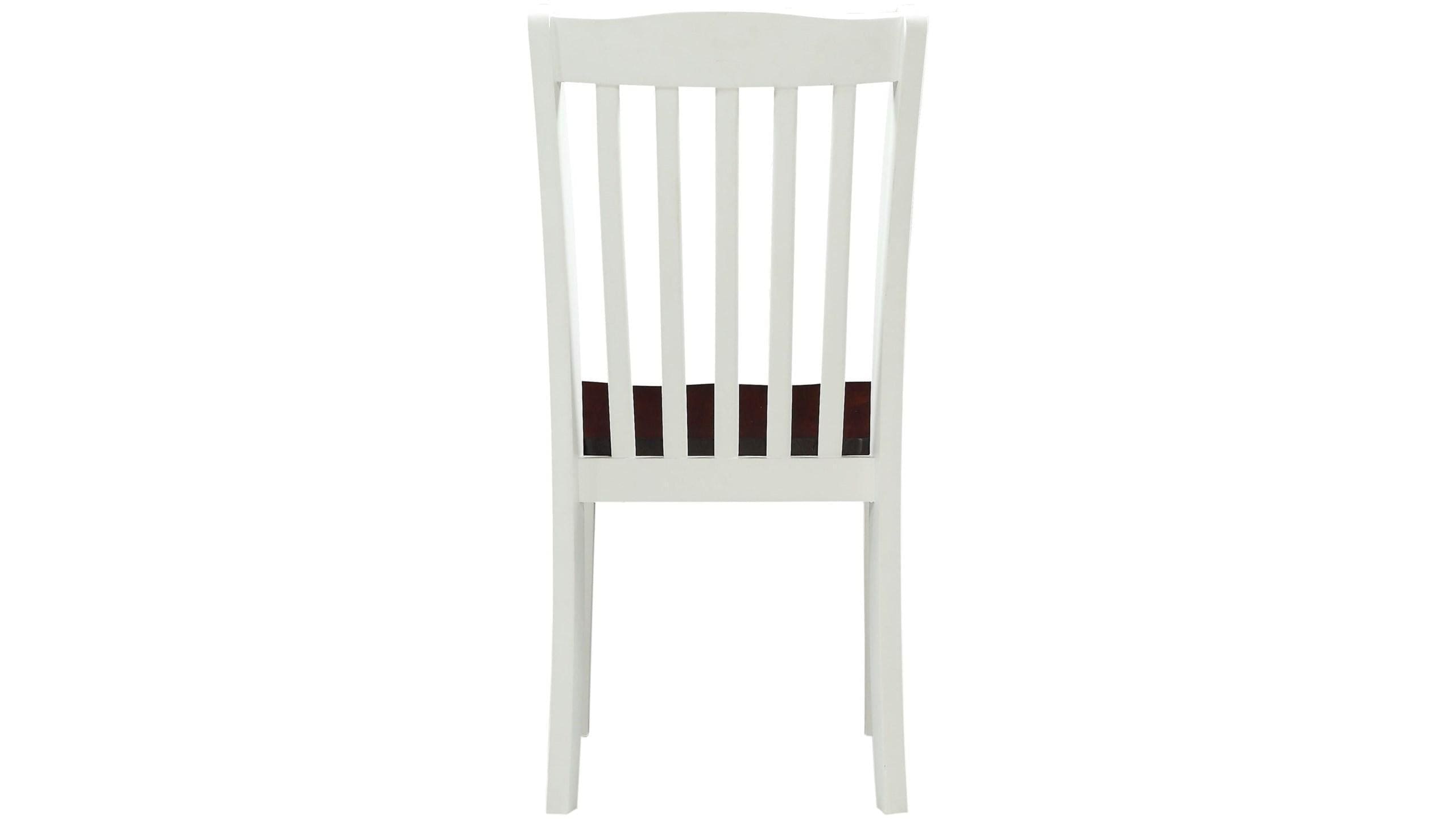 ACME Green Leigh Dining Chair, White & Walnut  77077