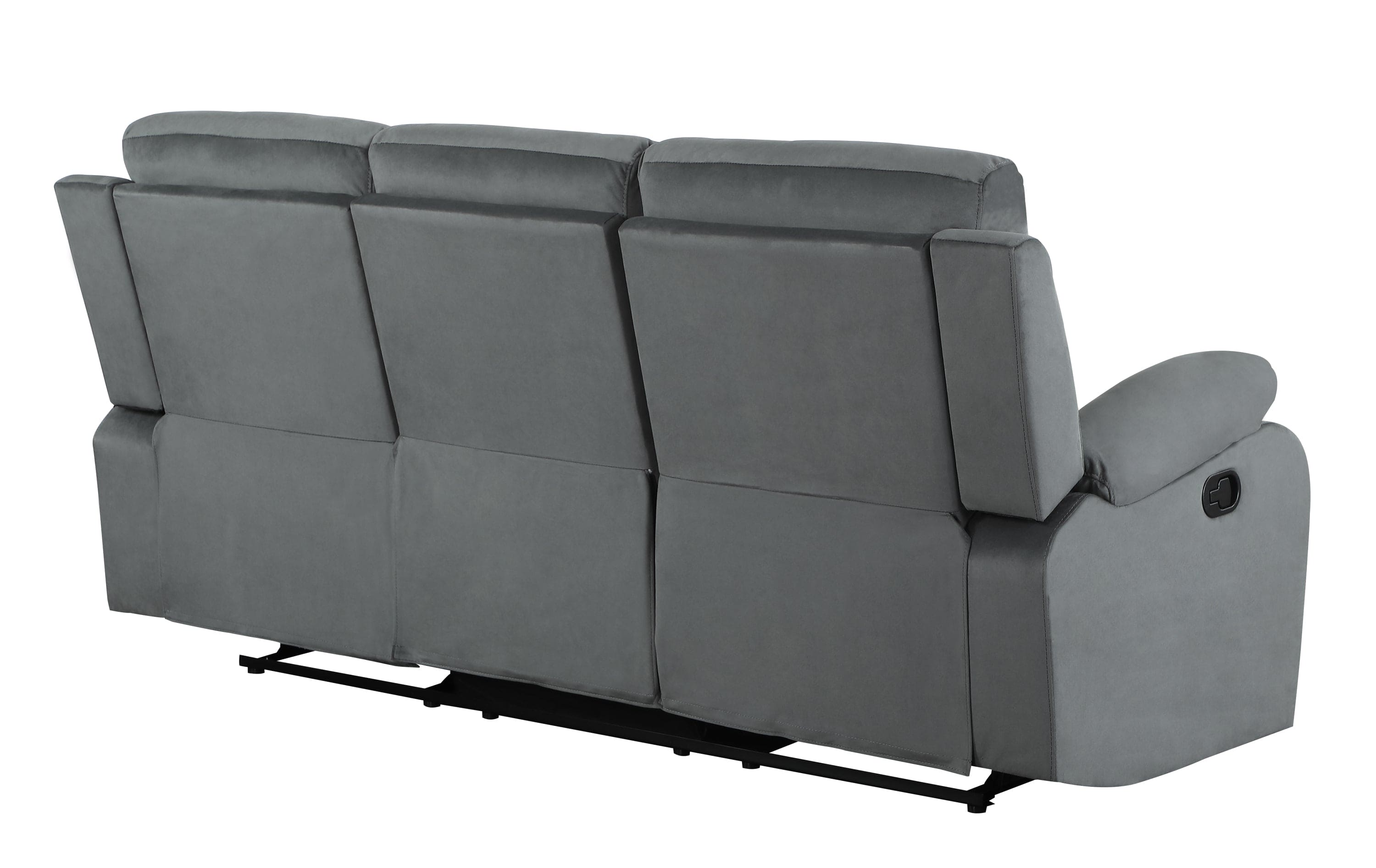 Global United Reclining Transitional Microfiber Fabric Sofa