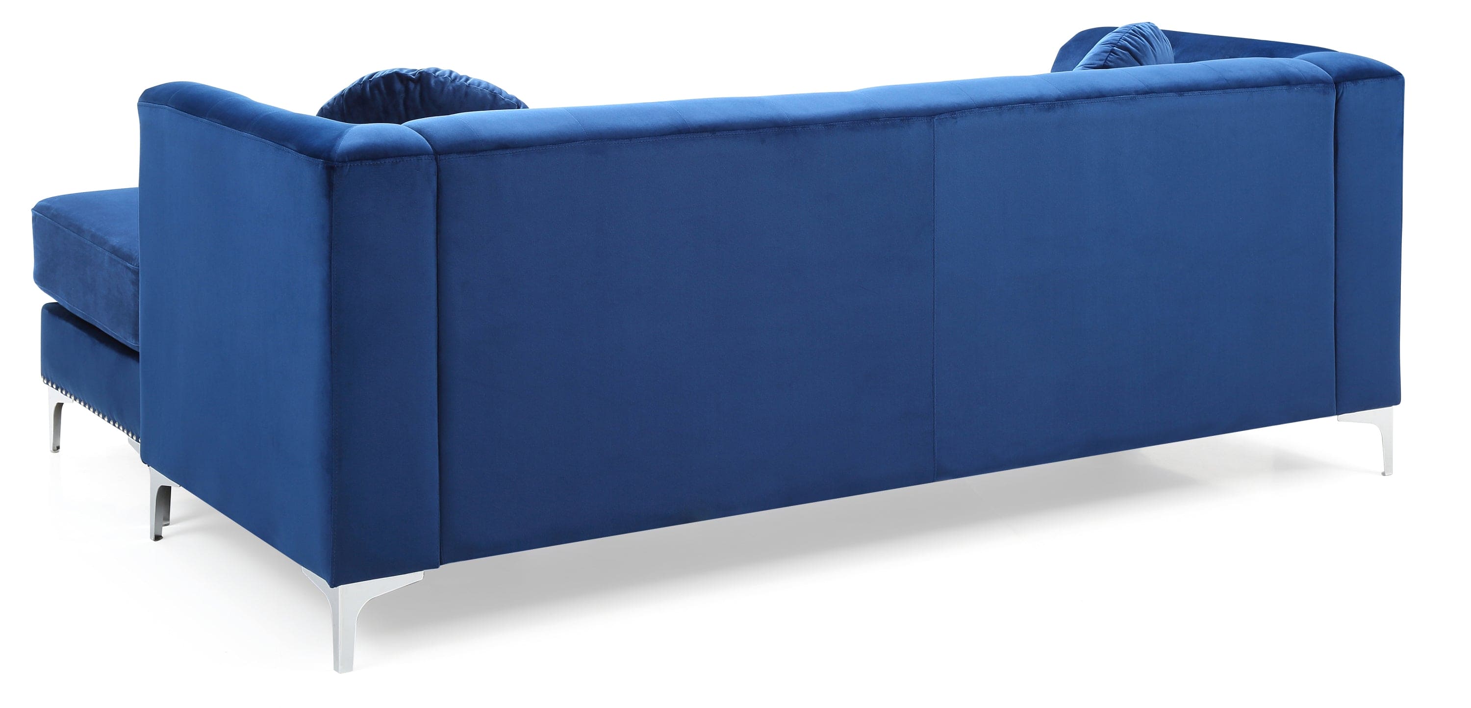 Glory Furniture Pompano G781B-SC Sofa Chaise ( 3 Boxes ) , NAVY BLUE