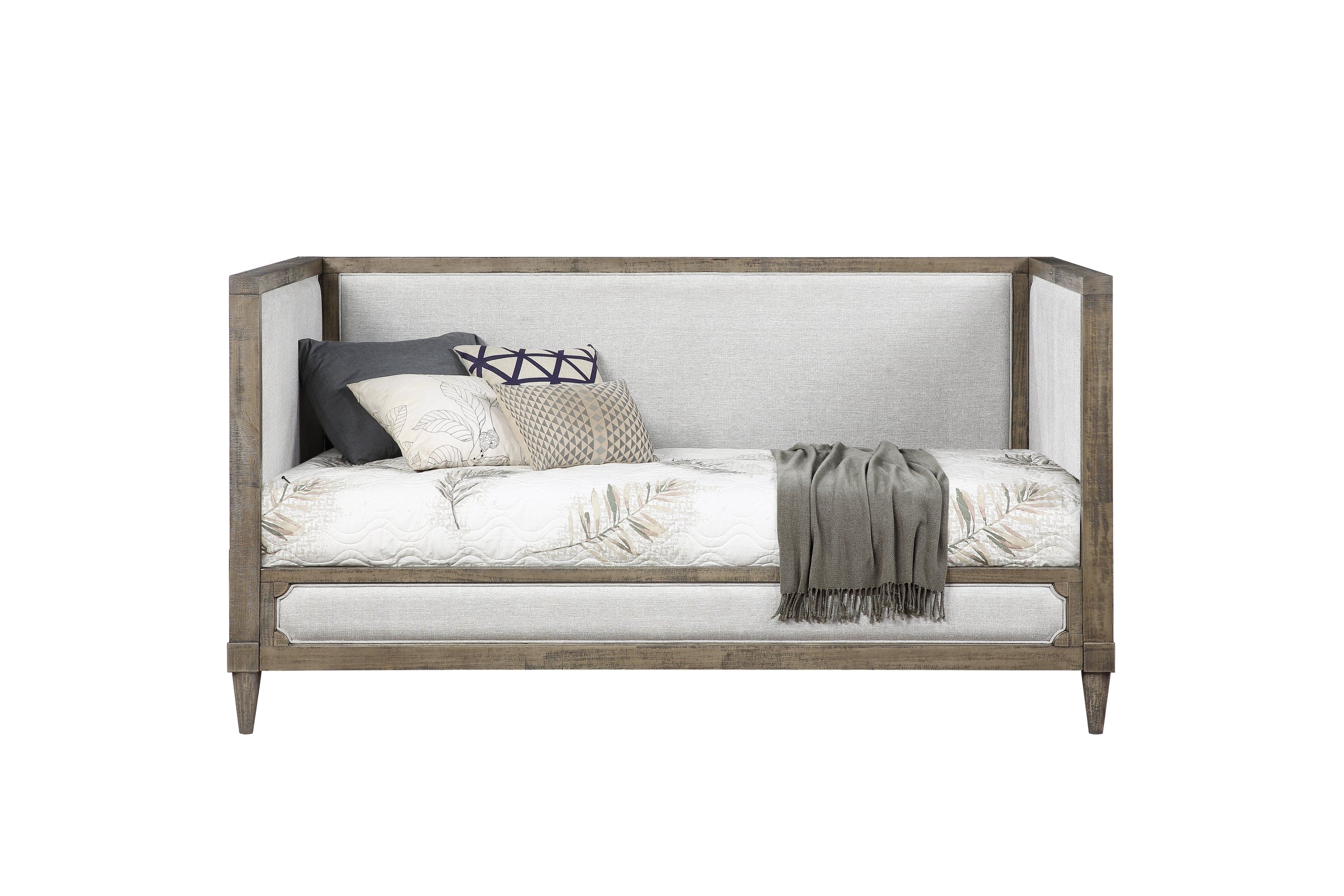 ACME Artesia Daybed, Tan Fabric & Salvaged Natural Finish 39710