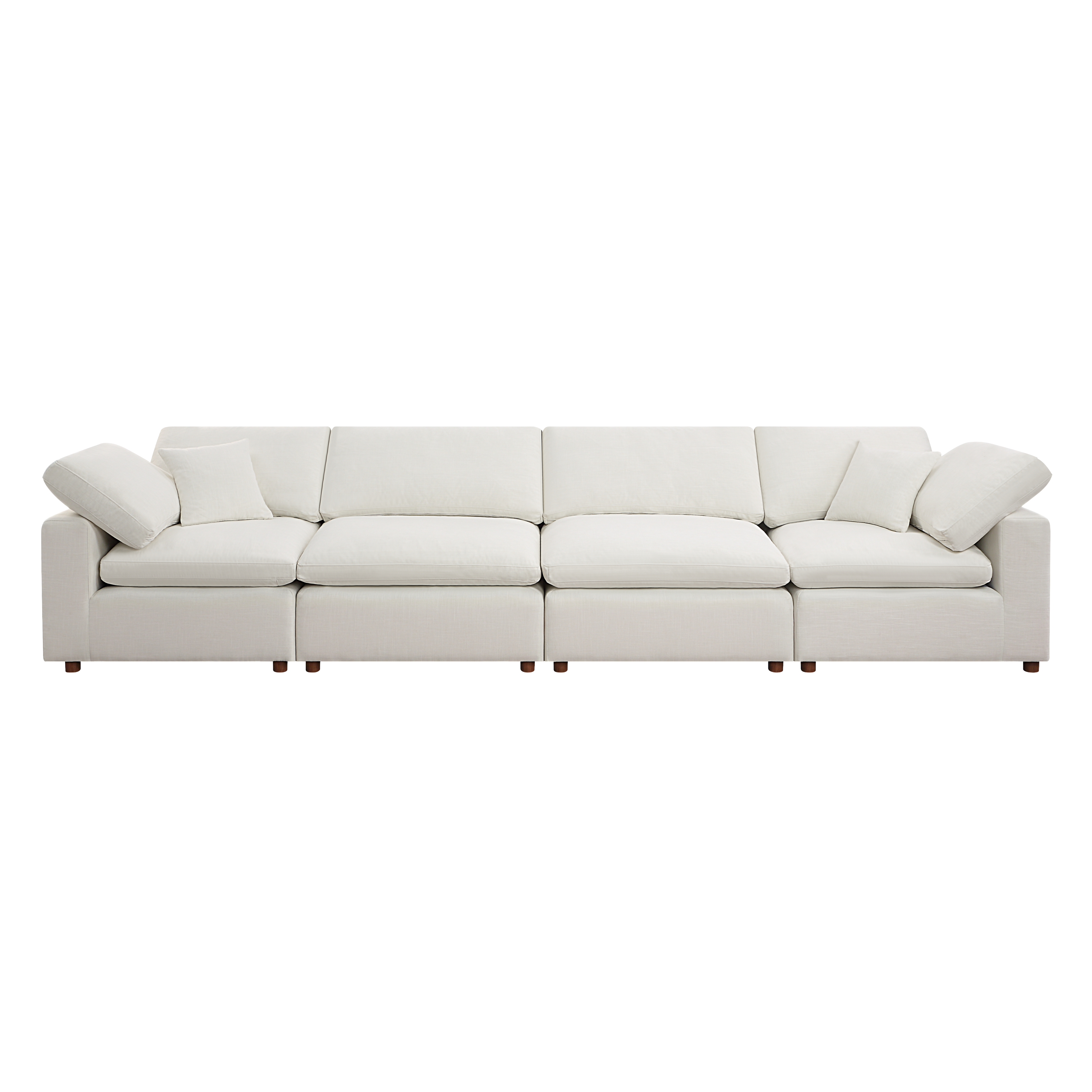 Modern Modular Sectional Sofa Set, Self-customization Design Sofa, White