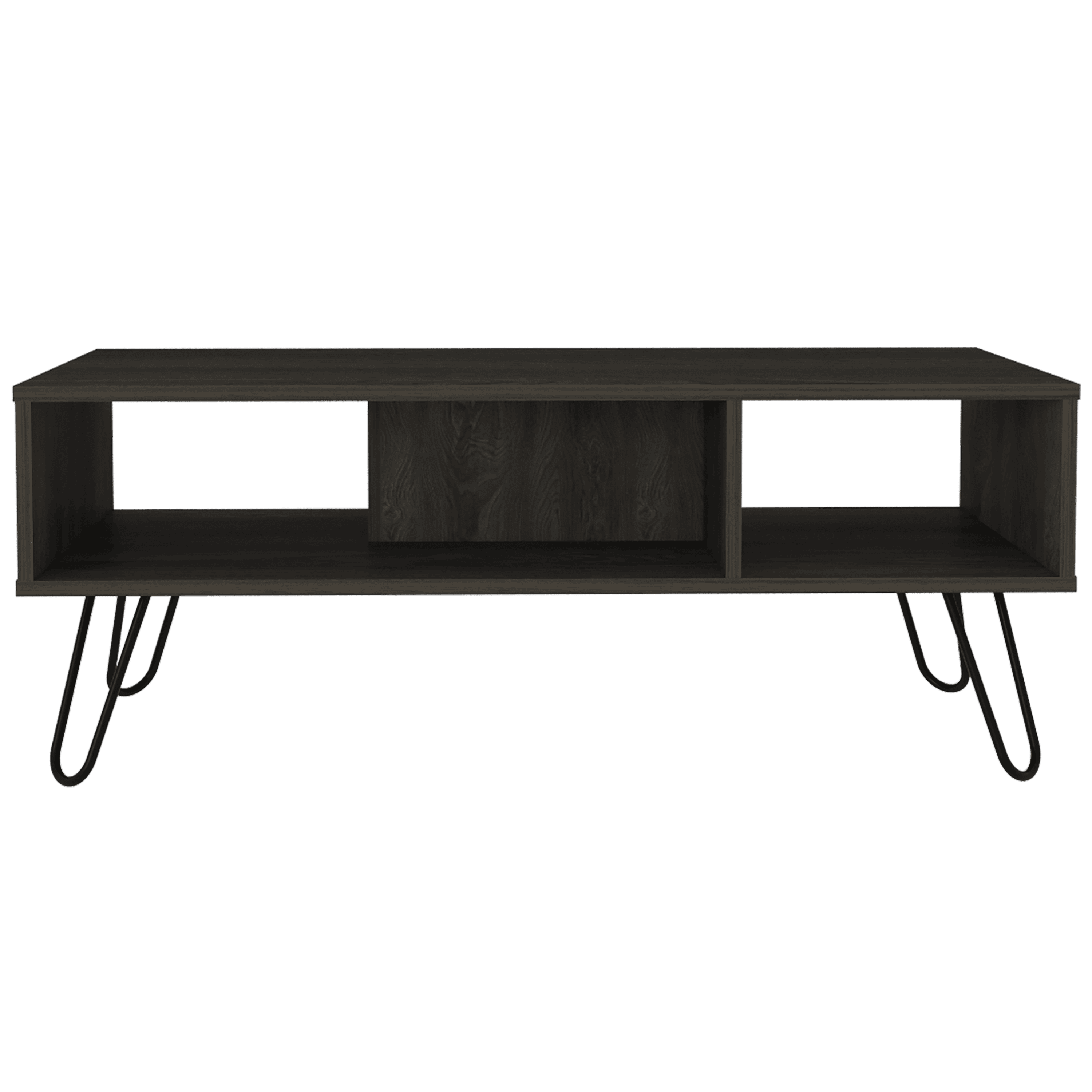 Coffee Table Minnesota, Two Shelves, Carbon Espresso Finish