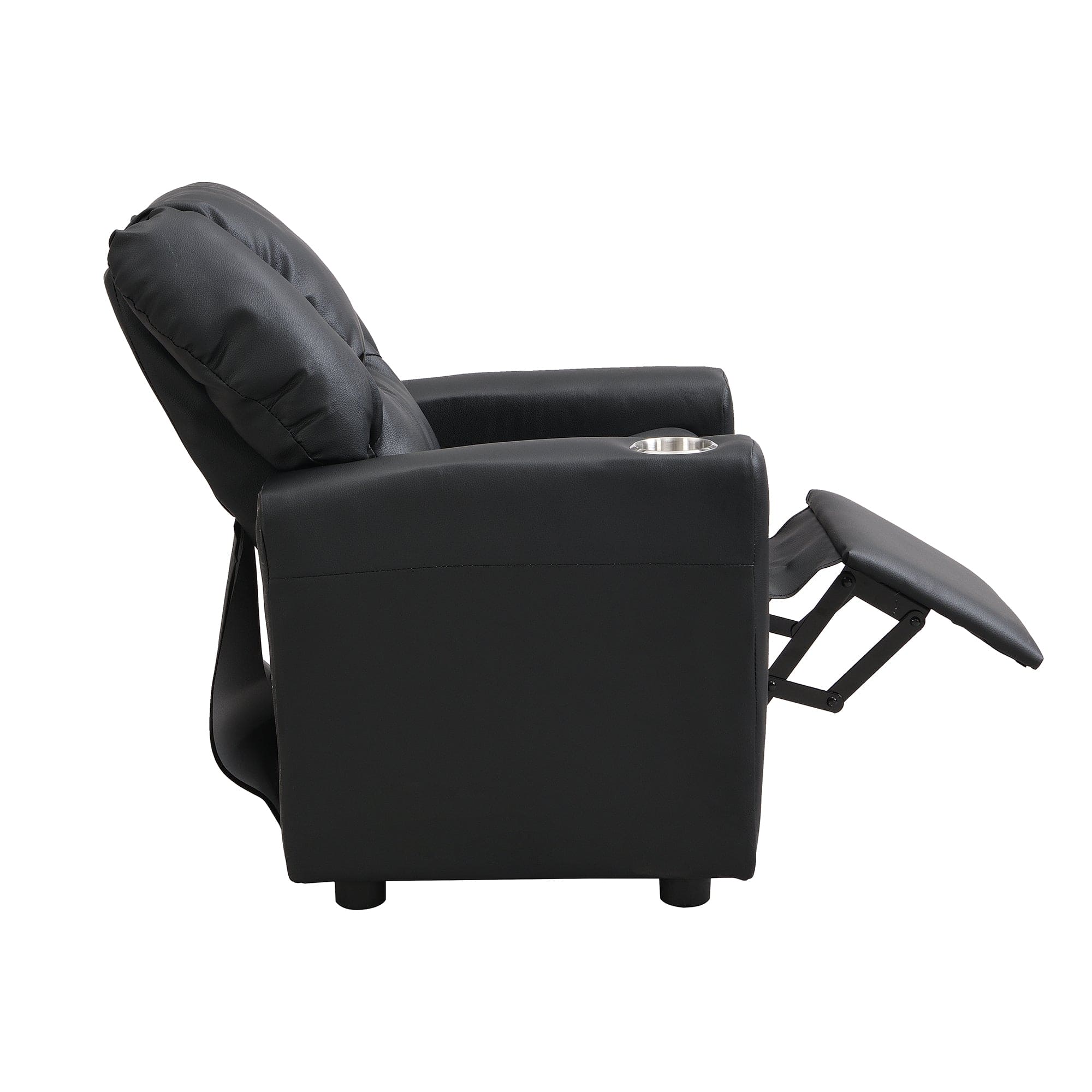 Kids Recliner Chair  Black PVC