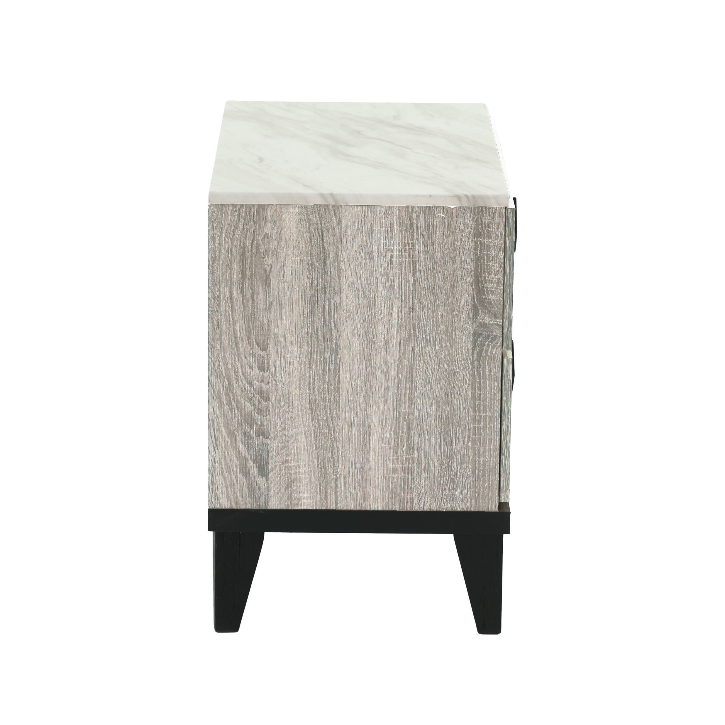 NIGHTSTAND in Cream Oak (Rustic Accents)