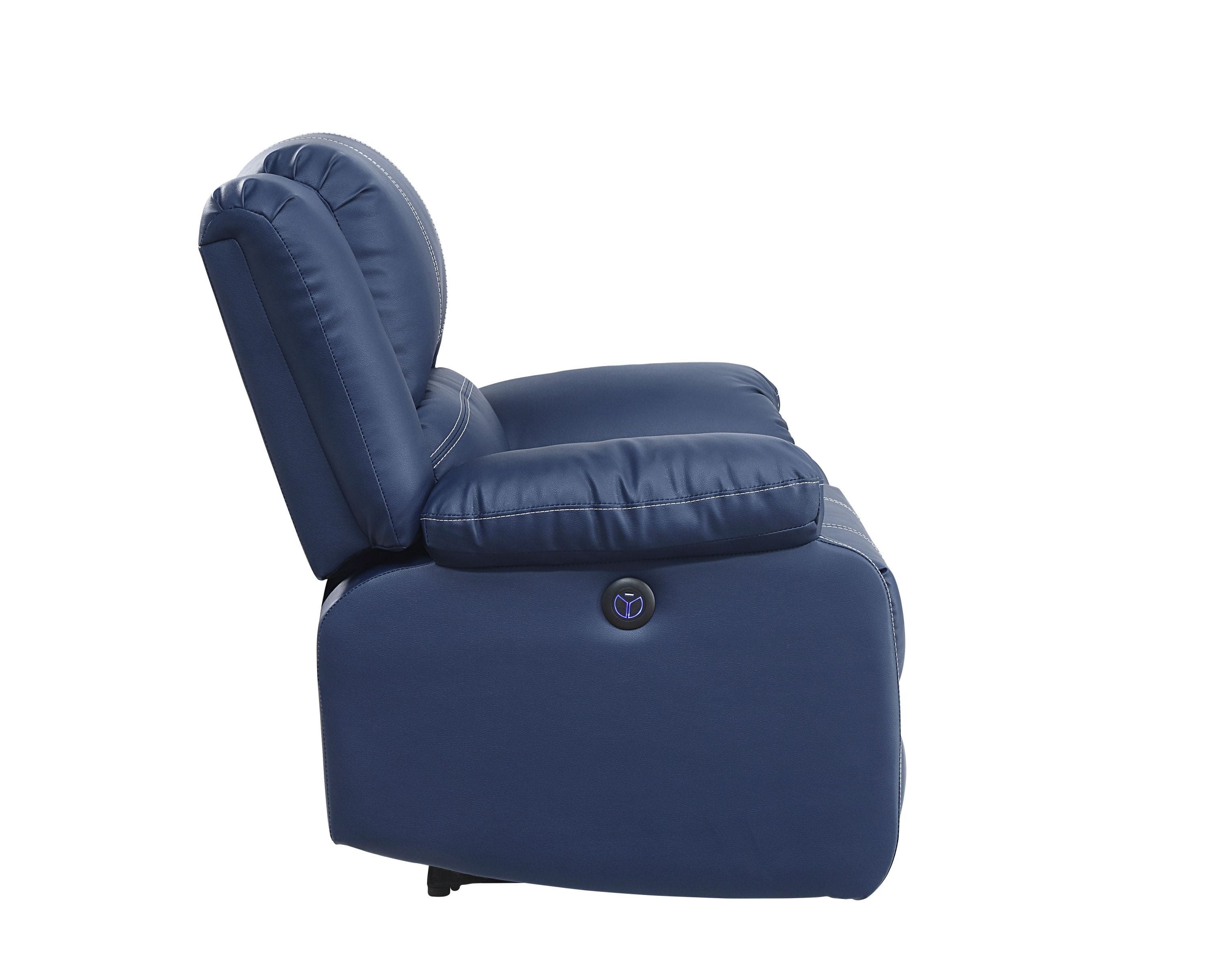 ACME Zuriel Power Motion Sofa, Blue PU 54615