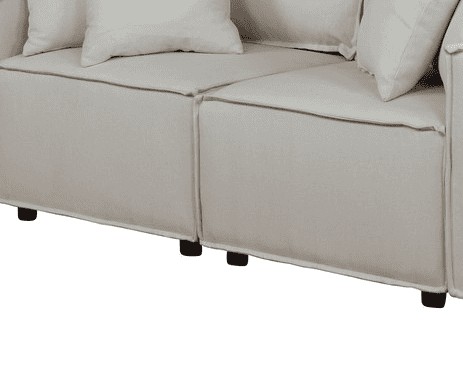 Elson Loveseat in Beige Linen