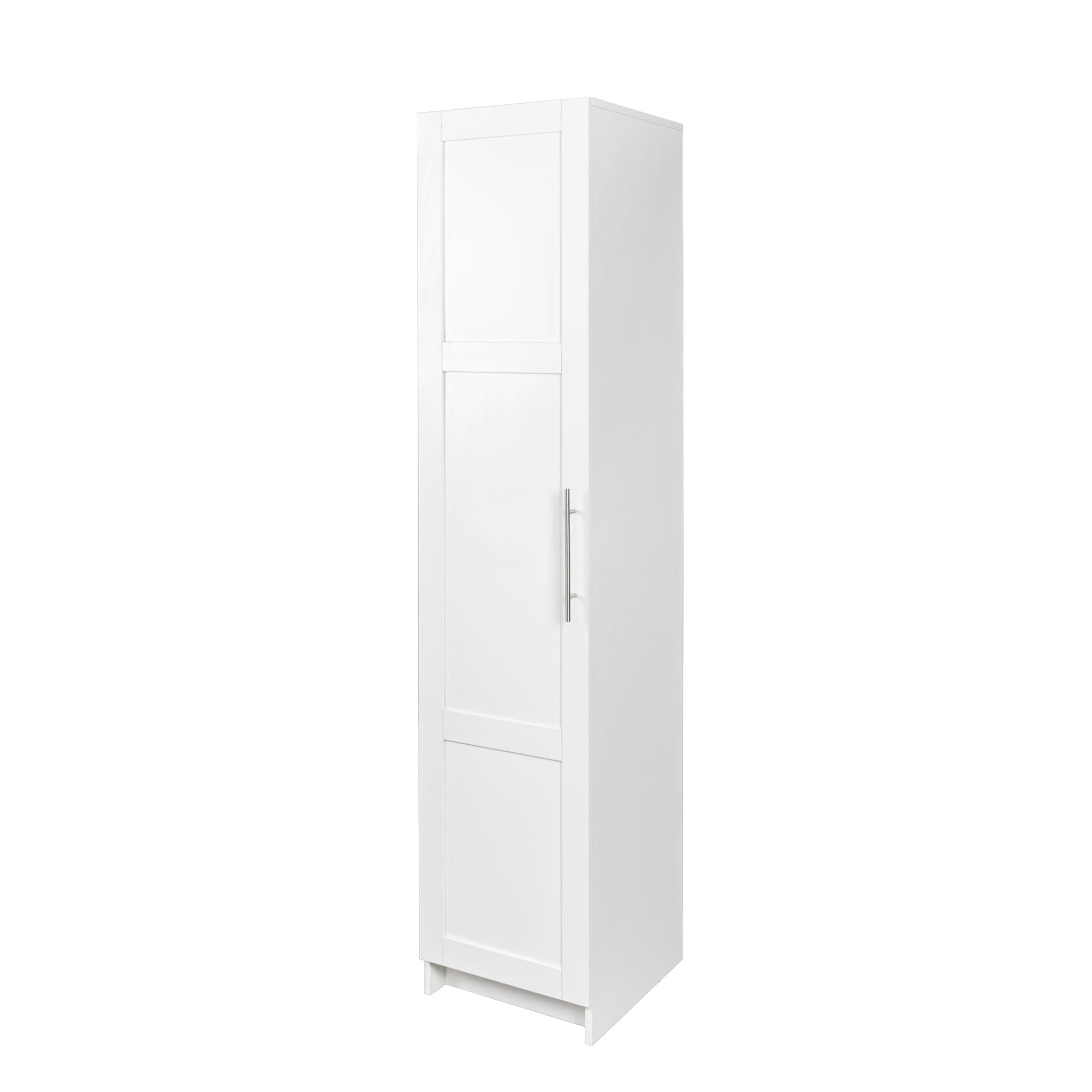 Stackable Wall Mounted Storage Cabinet, 15.75" D x 15.75" W x 70.87" H, White