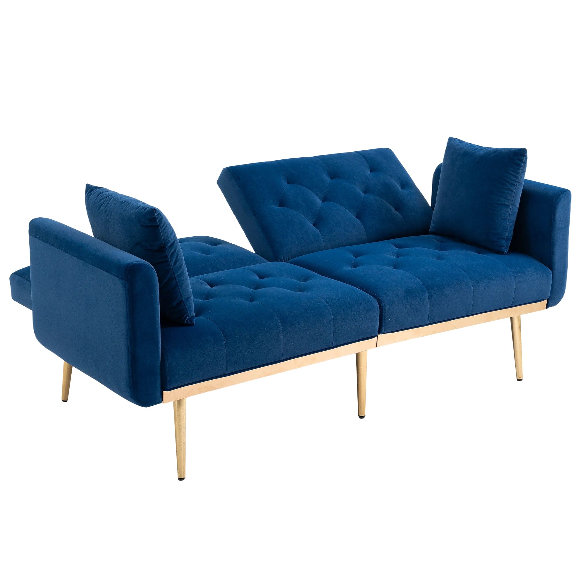 COOLMORE  Velvet  Sofa , Accent sofa .loveseat sofa with metal  feet