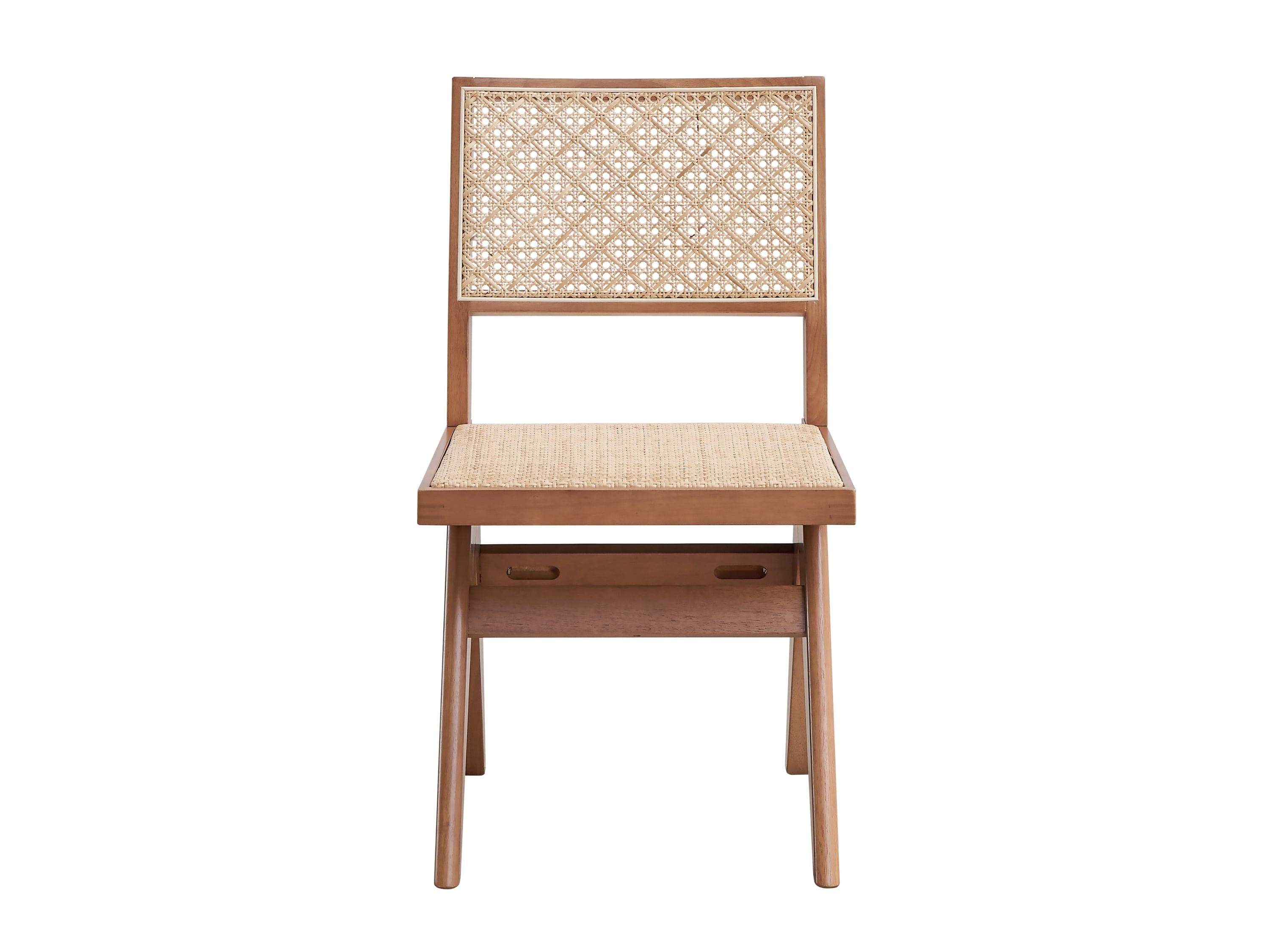 ACME Velentina Side Chair (Set-2), Rattan & Natural Finish DN02372