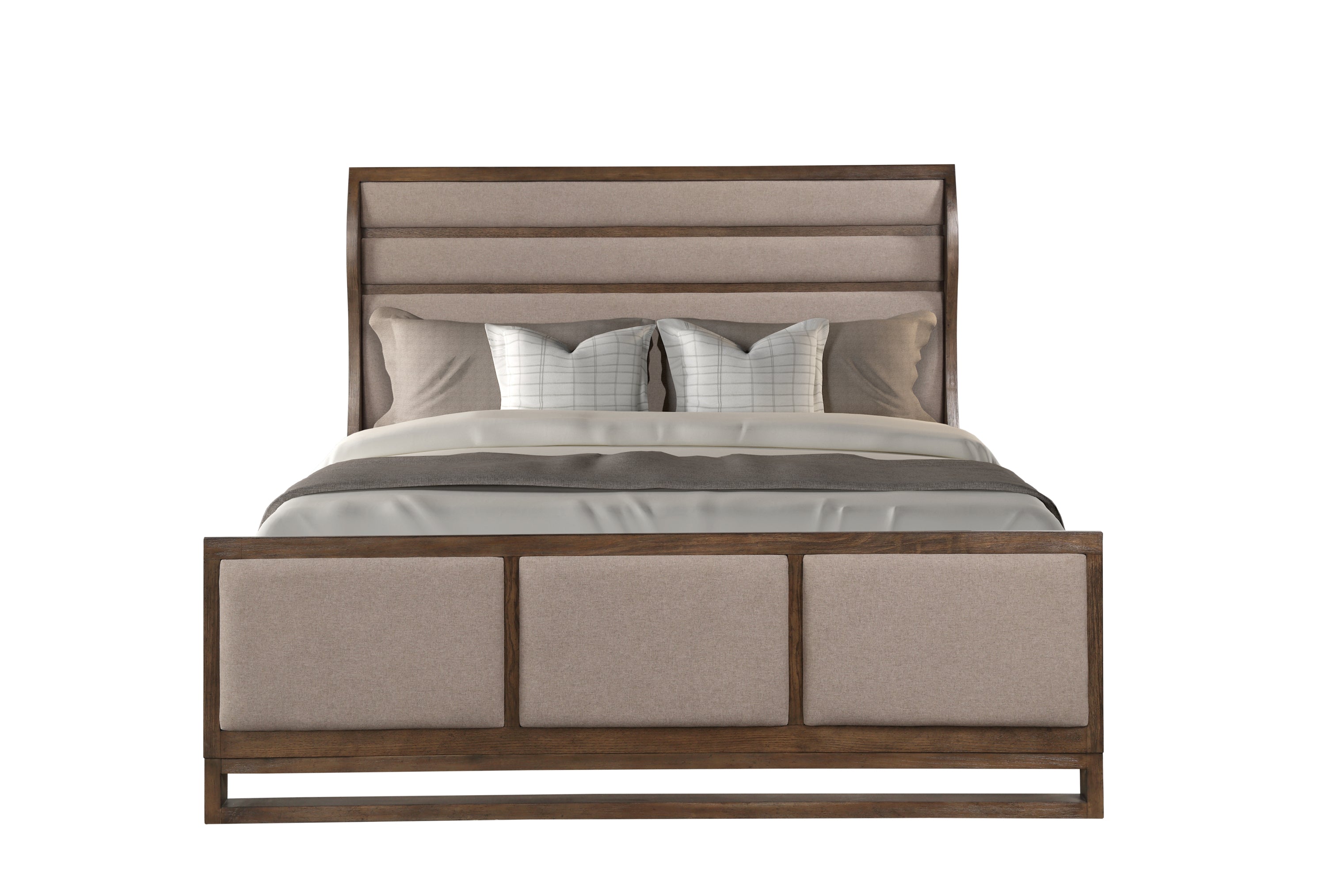 Bridgevine Home Arcadia King Size Bed, Old Forest Glen Finish