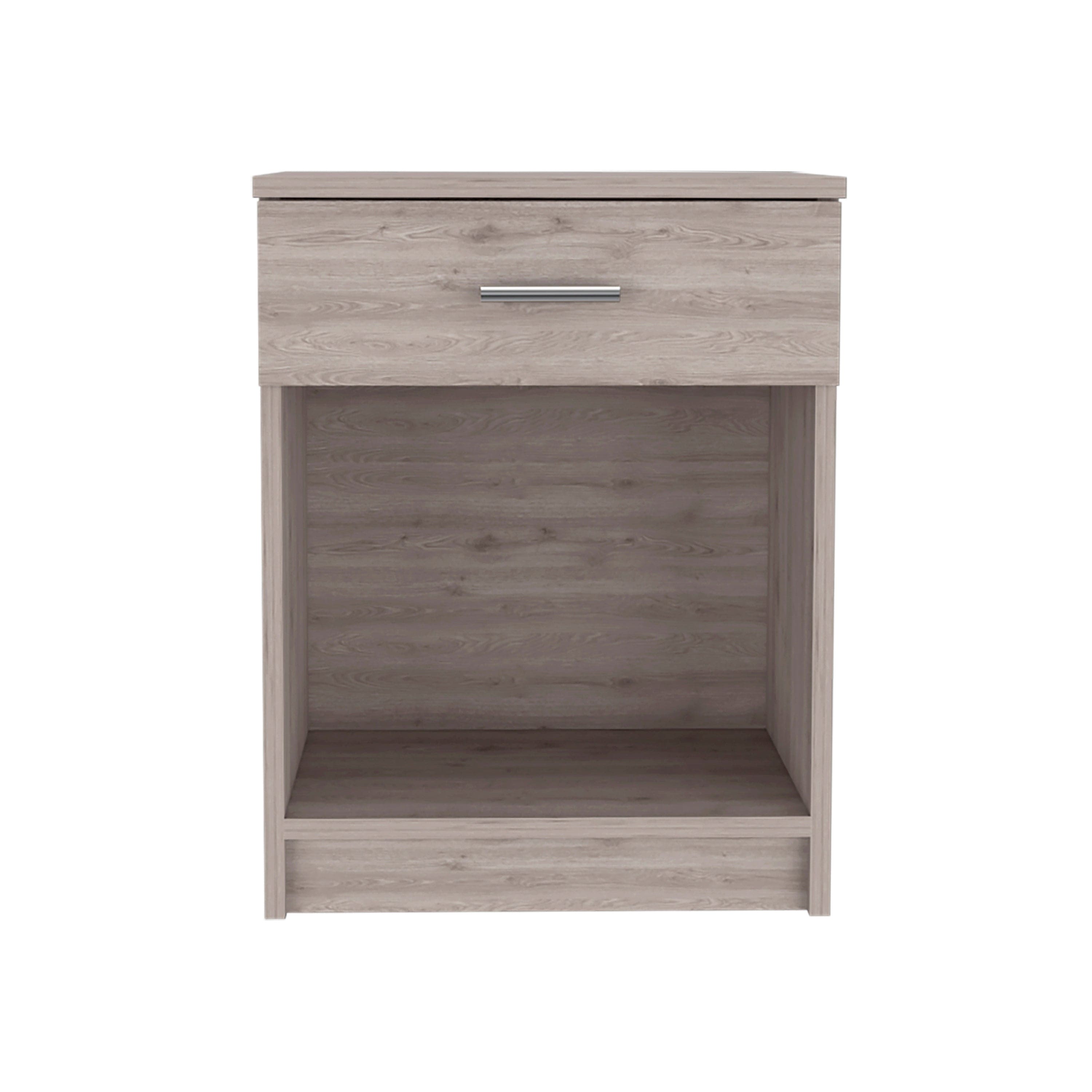 Merimac 1-Drawer 1-Shelf Nightstand Light Grey