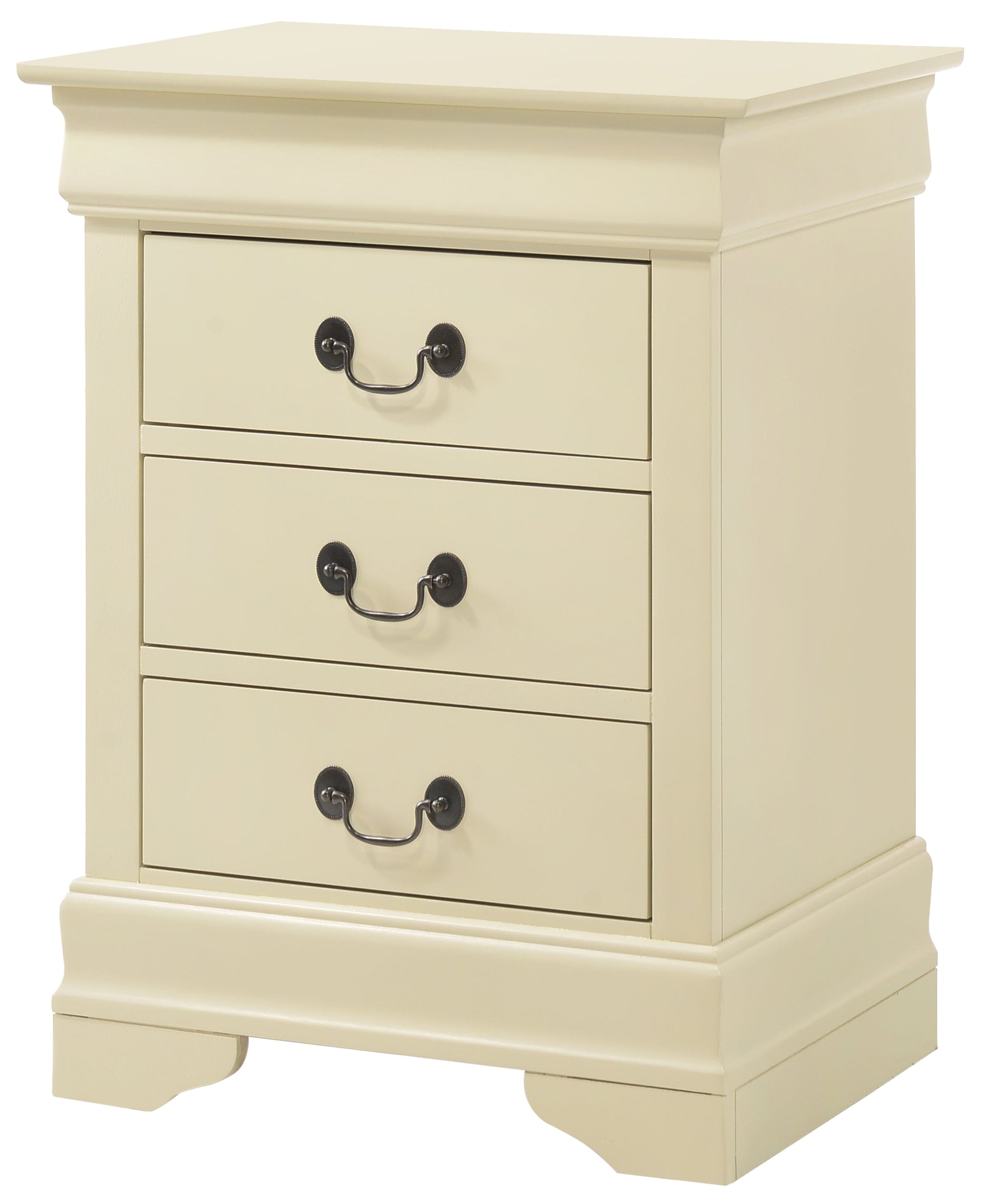 Glory Furniture Louis Phillipe G3175-3N 3 Drawer Nightstand , Beige