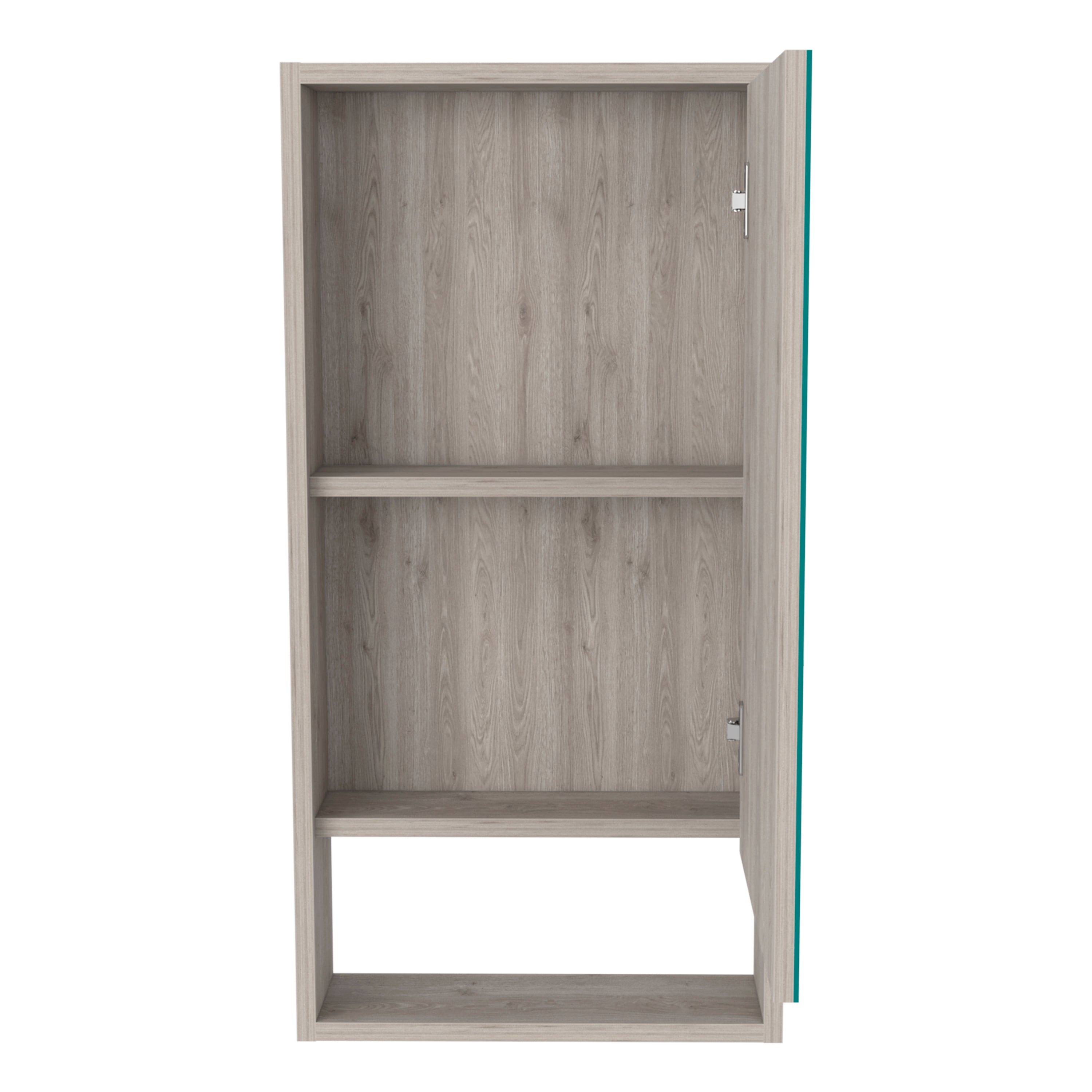 Medicine Cabinet Irvine, One External Shelf, Light Gray Finish