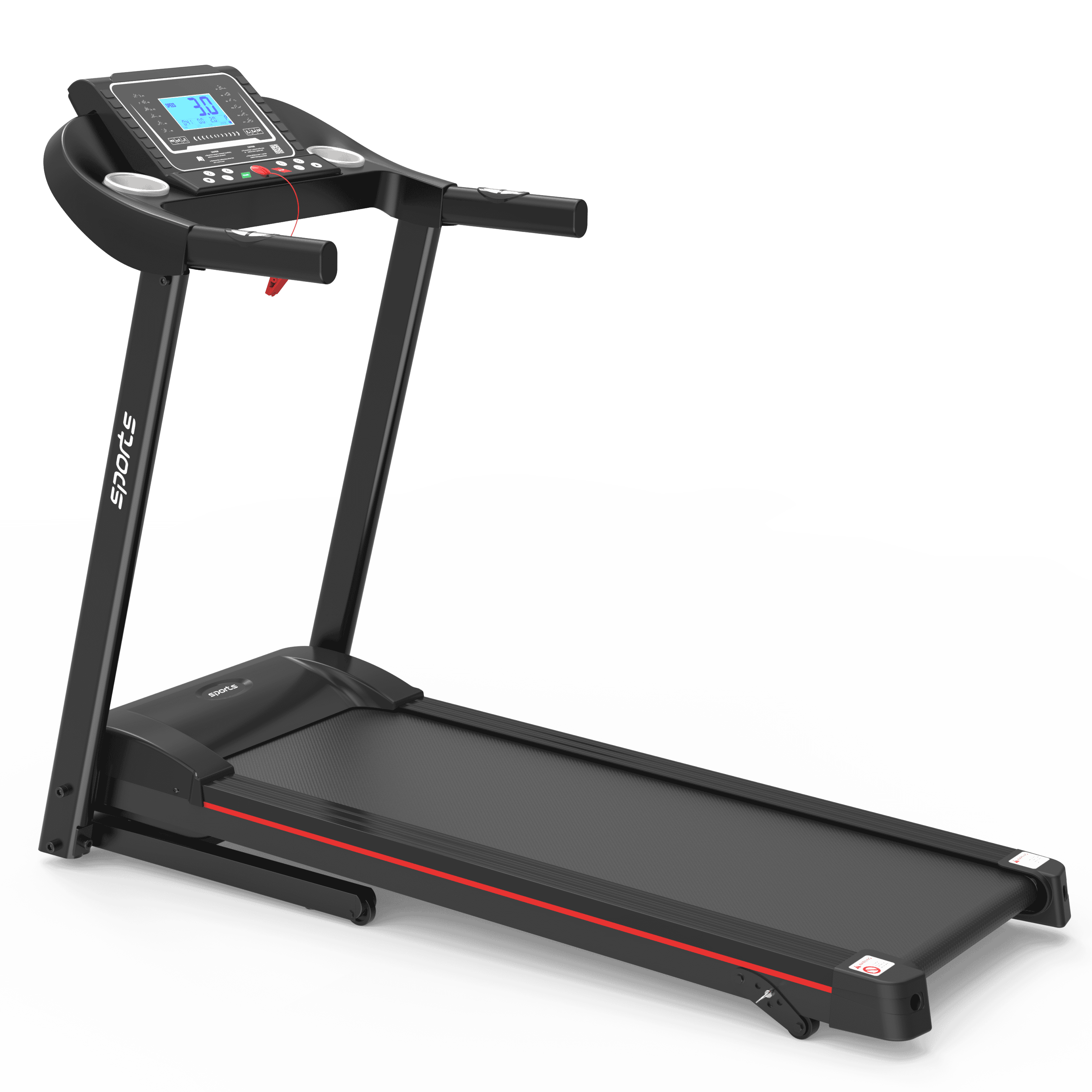 Fitshow App Home Foldable Treadmill with Incline, Folding Treadmill for Home Workout, Electric Walking Treadmill Machine 5" LCD Screen 250 LB Capacity Bluetooth Music